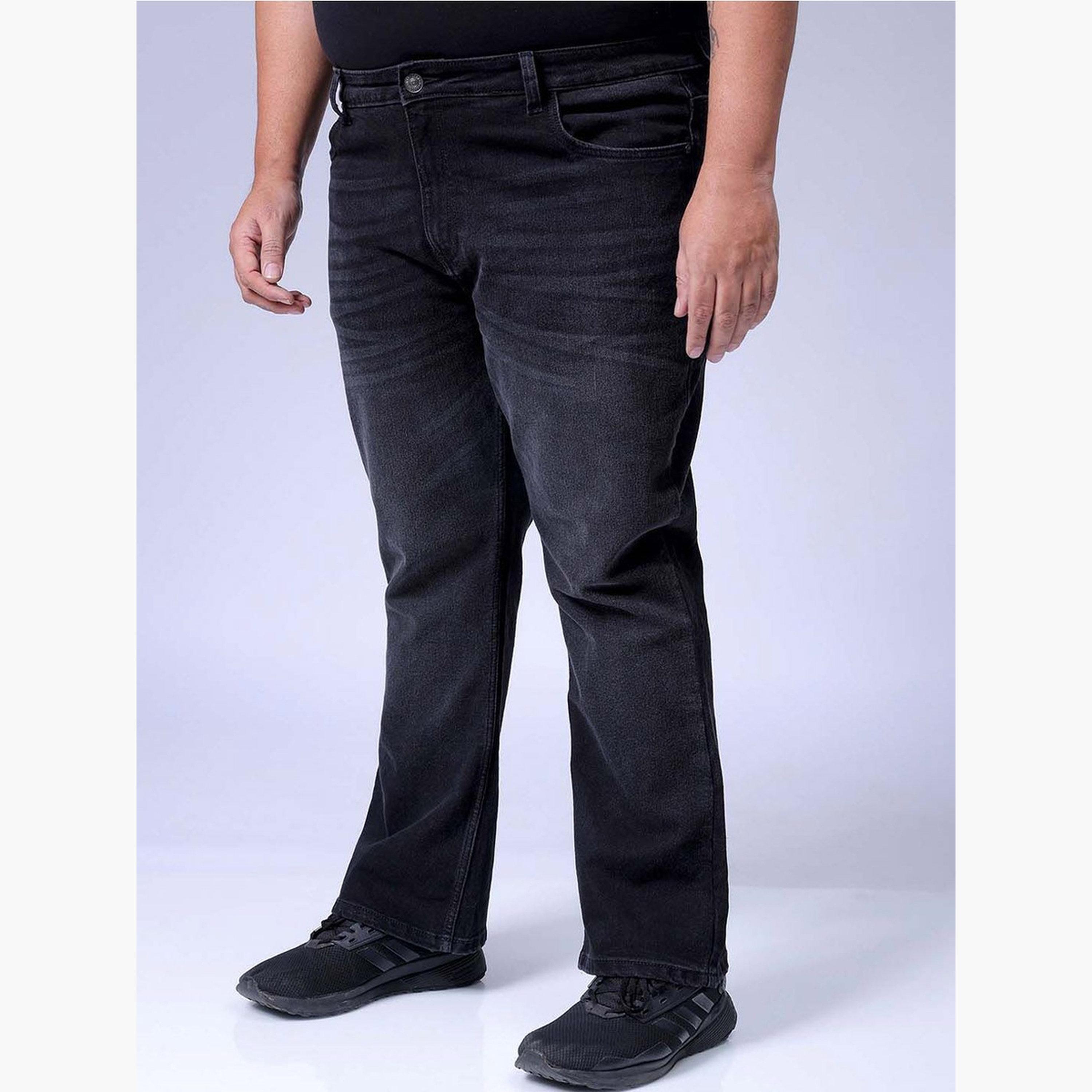 HardSoda X Styli Plus Size Men Bootcut Stretchable Jeans-men-clothing-bottoms-jeans-image-3