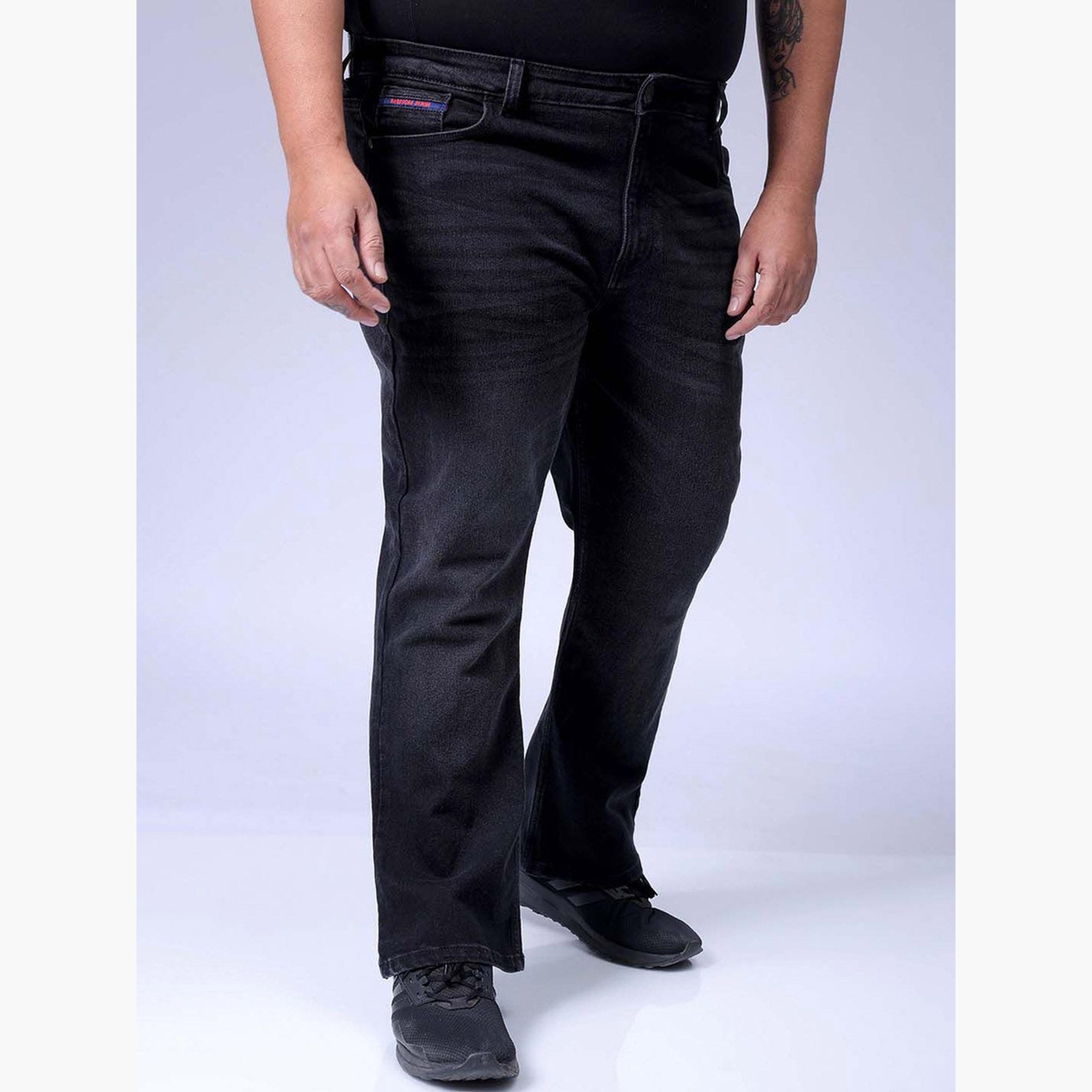 HardSoda X Styli Plus Size Men Bootcut Stretchable Jeans-men-clothing-bottoms-jeans-image-4