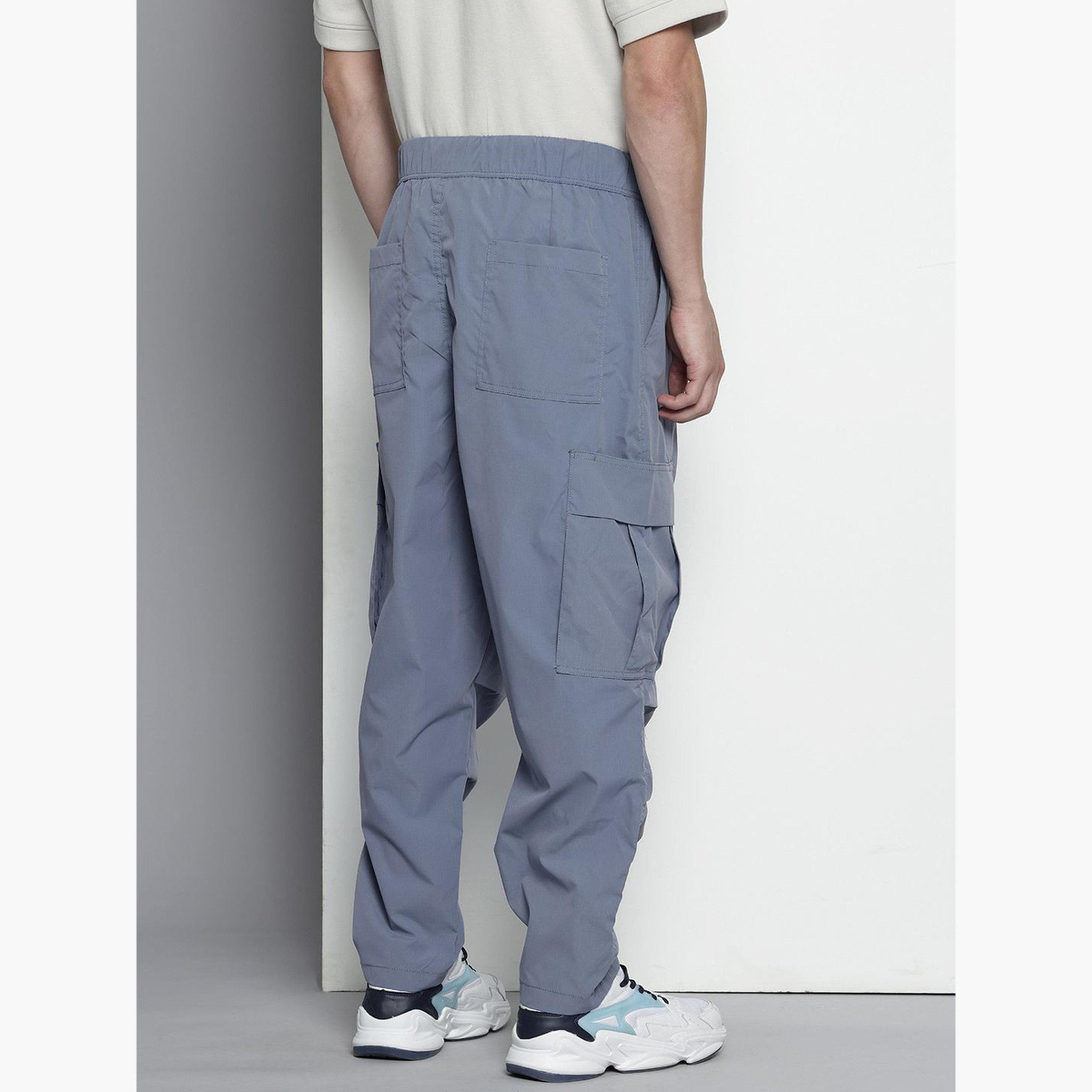 ذا انديان كراج كو × ستايلي - بنطال كارغو رجالي مريح لون الأزرق-men-clothing-bottoms-trousersandchinos-trousers-image-3