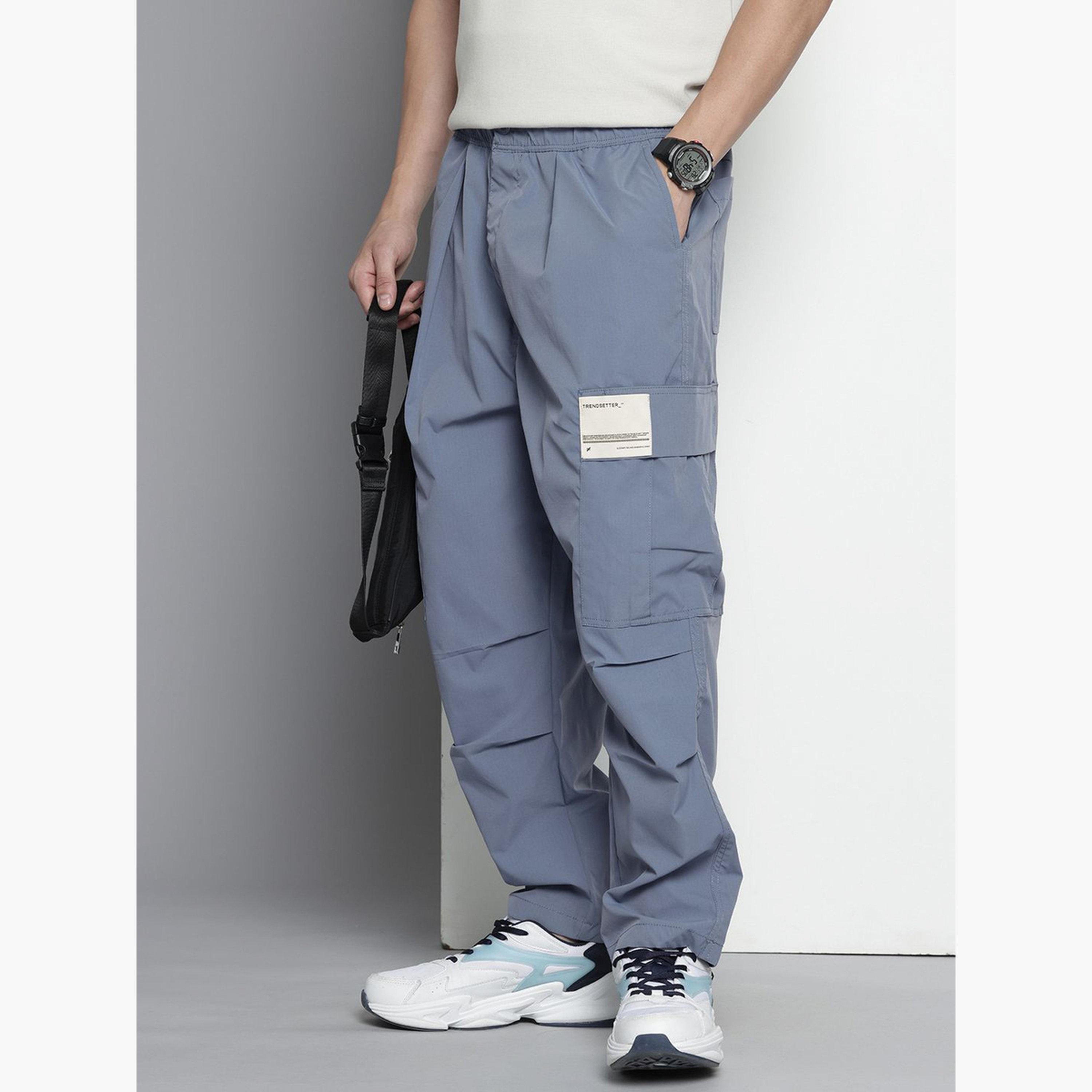 ذا انديان كراج كو × ستايلي - بنطال كارغو رجالي مريح لون الأزرق-men-clothing-bottoms-trousersandchinos-trousers-image-4
