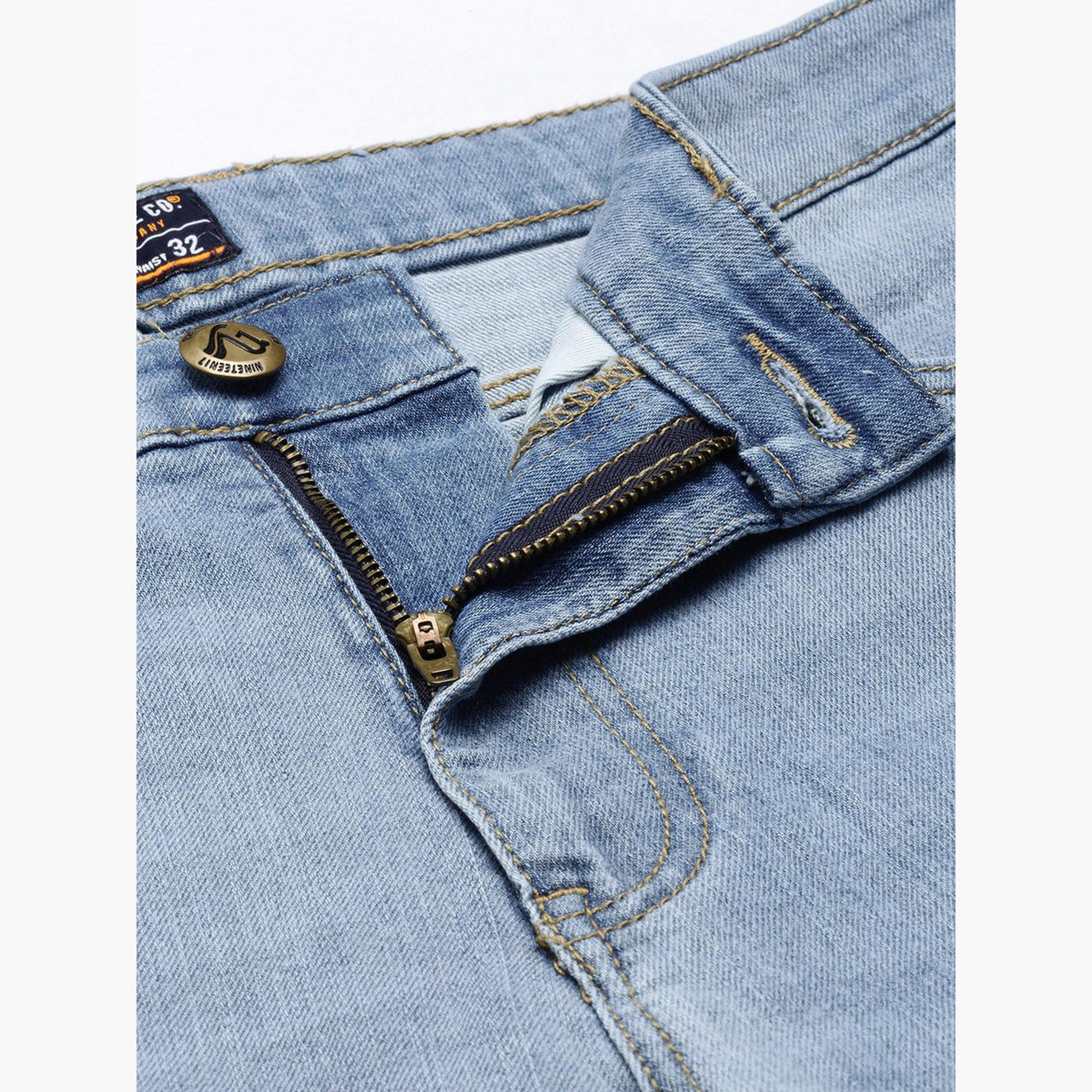 The Indian Garage Co X Styli Men Blue Striped Denim Shorts-men-clothing-bottoms-shorts-image-6