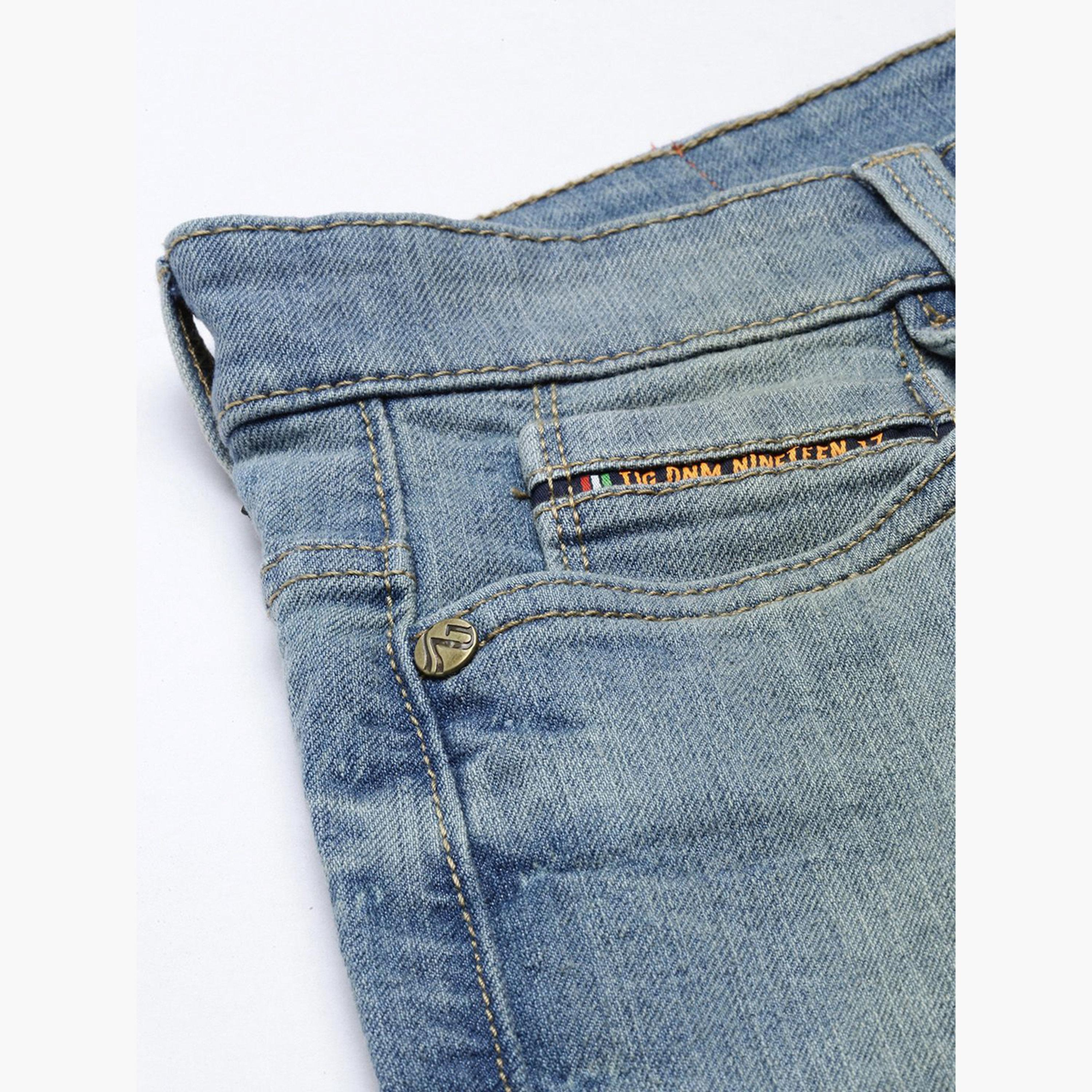 ذا انديان كراج كو × ستايلي - شورت جينز رجالي بلون ممزوج-men-clothing-bottoms-shorts-image-5