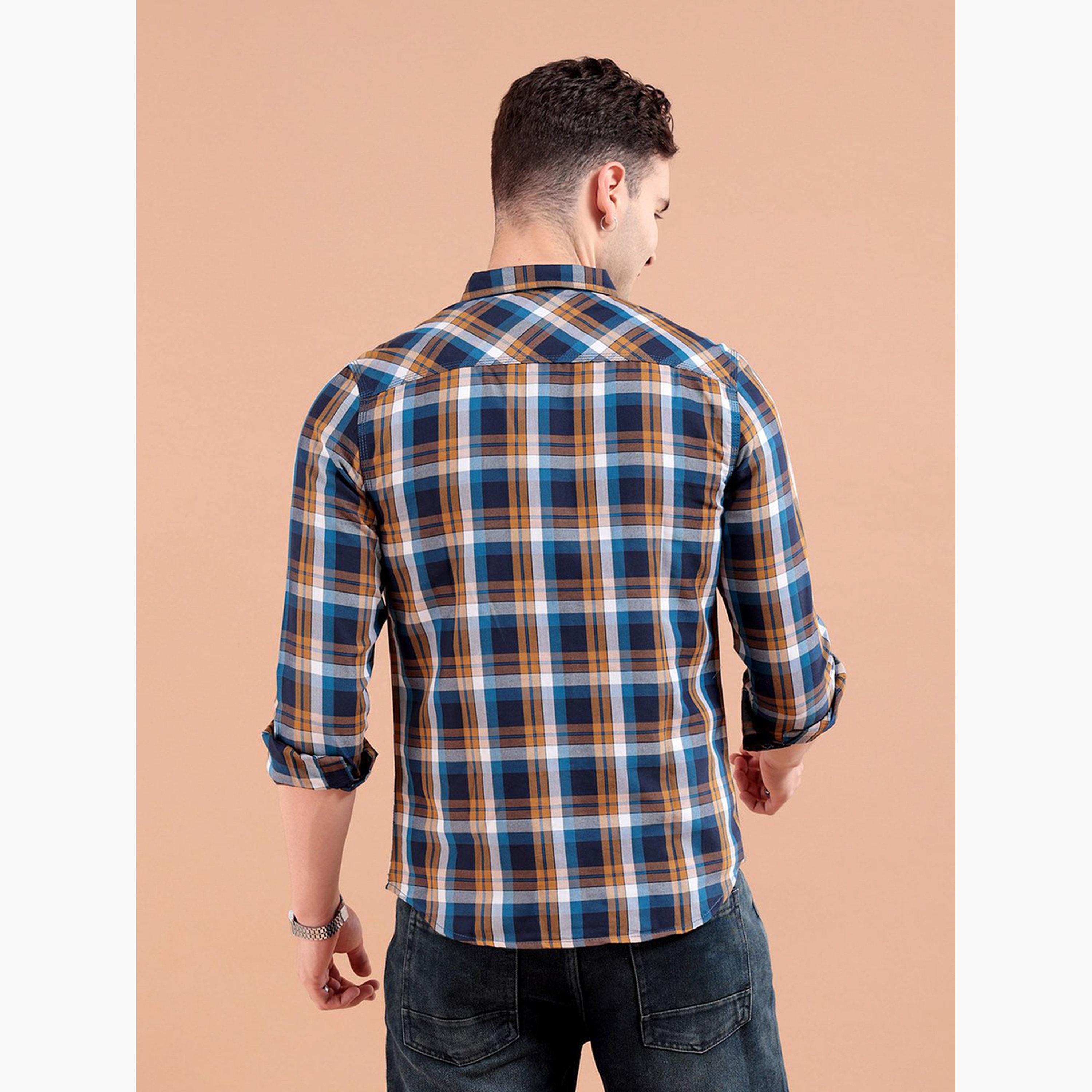 ذا انديان كراج كو × ستايلي - قميص رجالي تصميم نحيف بني كاكي-men-clothing-shirts-image-4