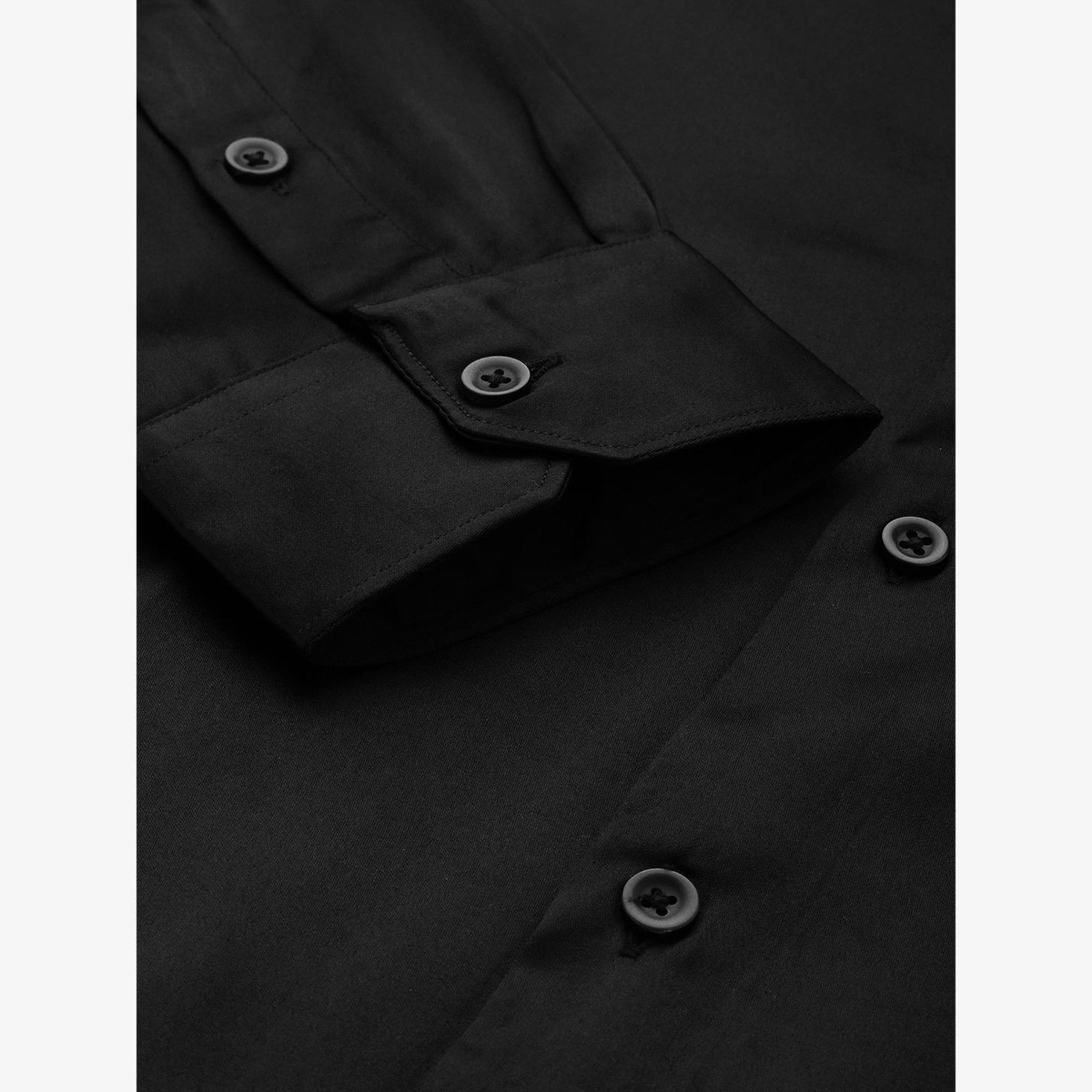 The Indian Garage Co X Styli Men Black Solid Slim Fit Shirt-men-clothing-shirts-image-6