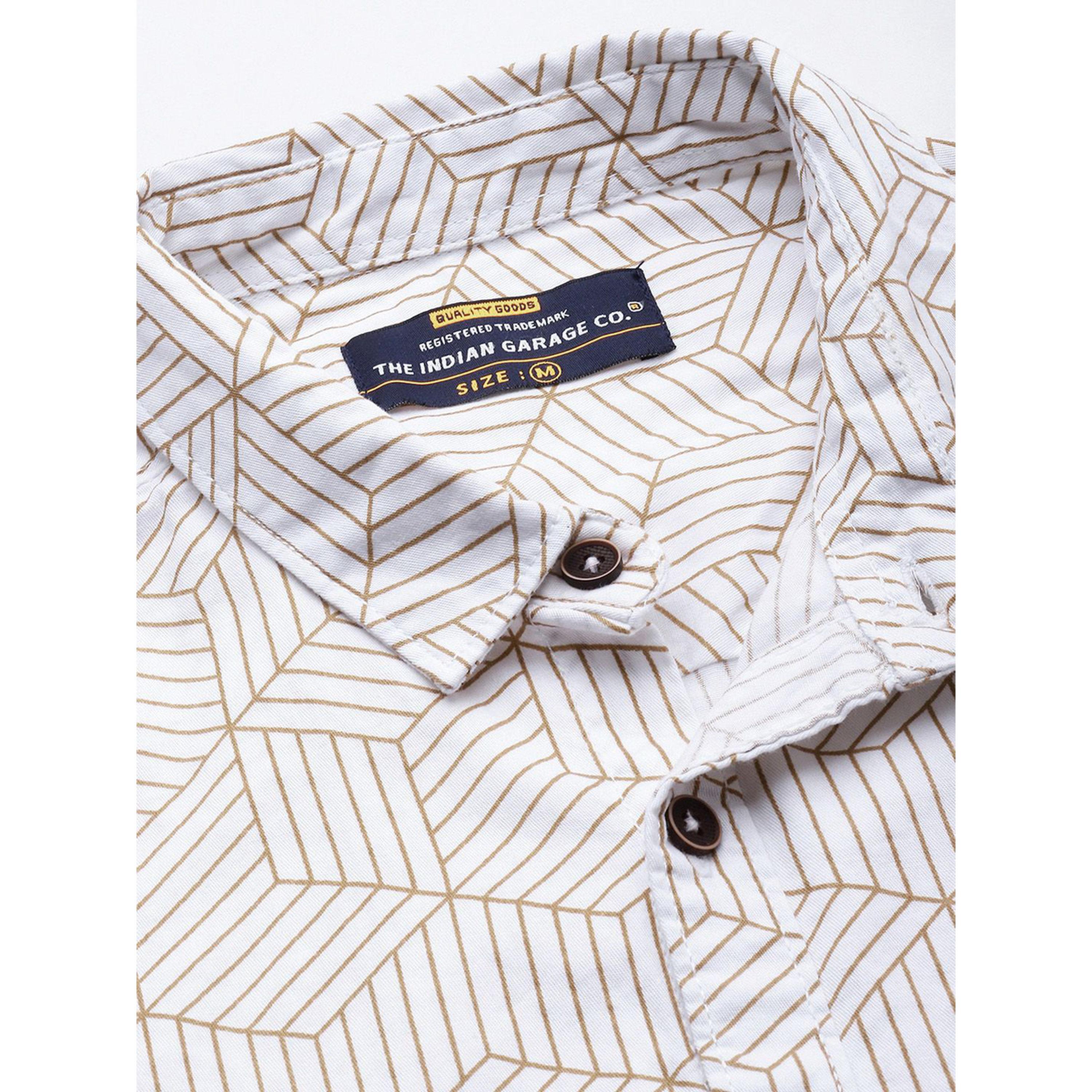 ذا انديان كراج كو × ستايلي - قميص أبيض بطبعة هندسية-men-clothing-shirts-image-5