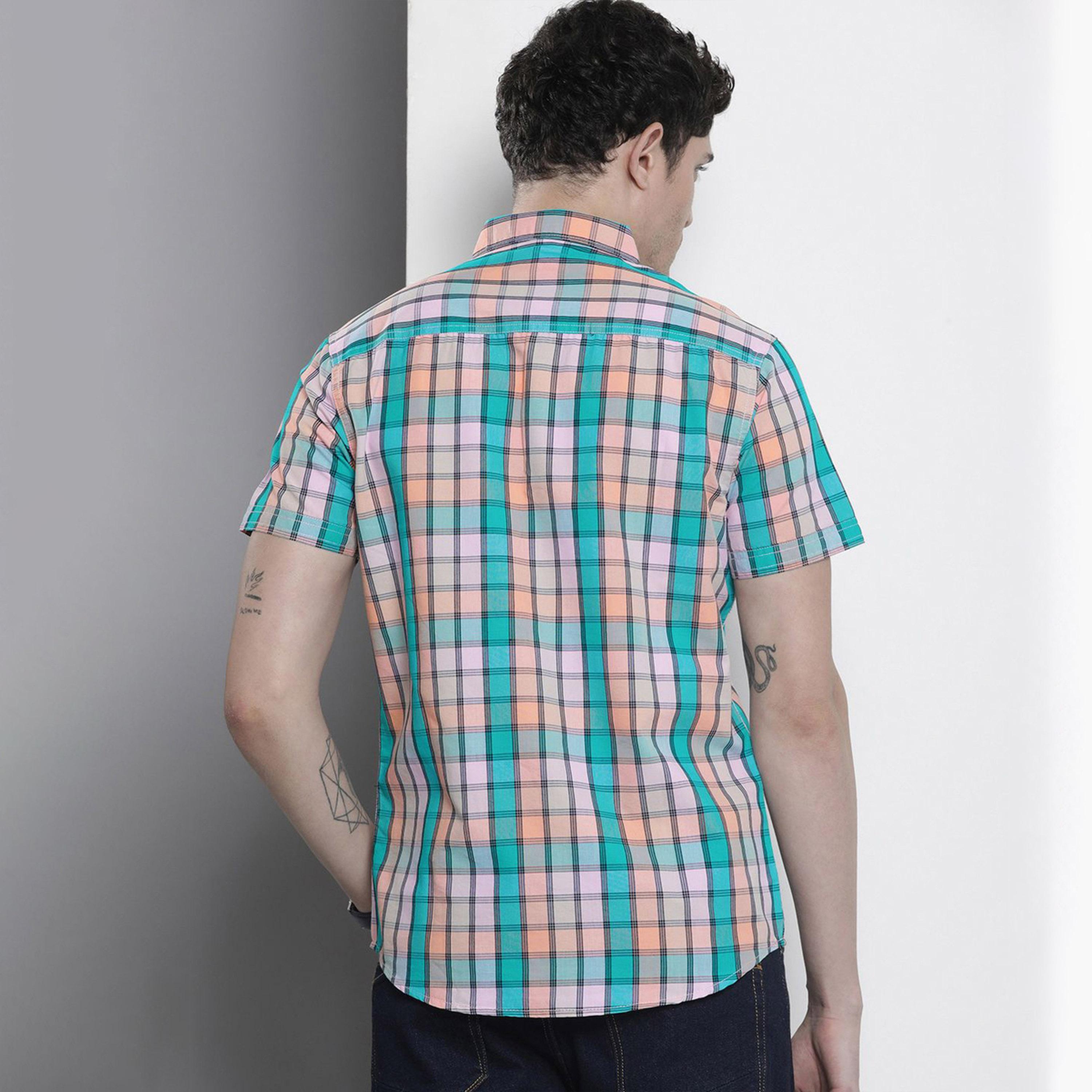 ذا انديان كراج كو × ستايلي - قميص رجالي كاجوال متعدد الألوان تصميم نحيف-men-clothing-shirts-image-3