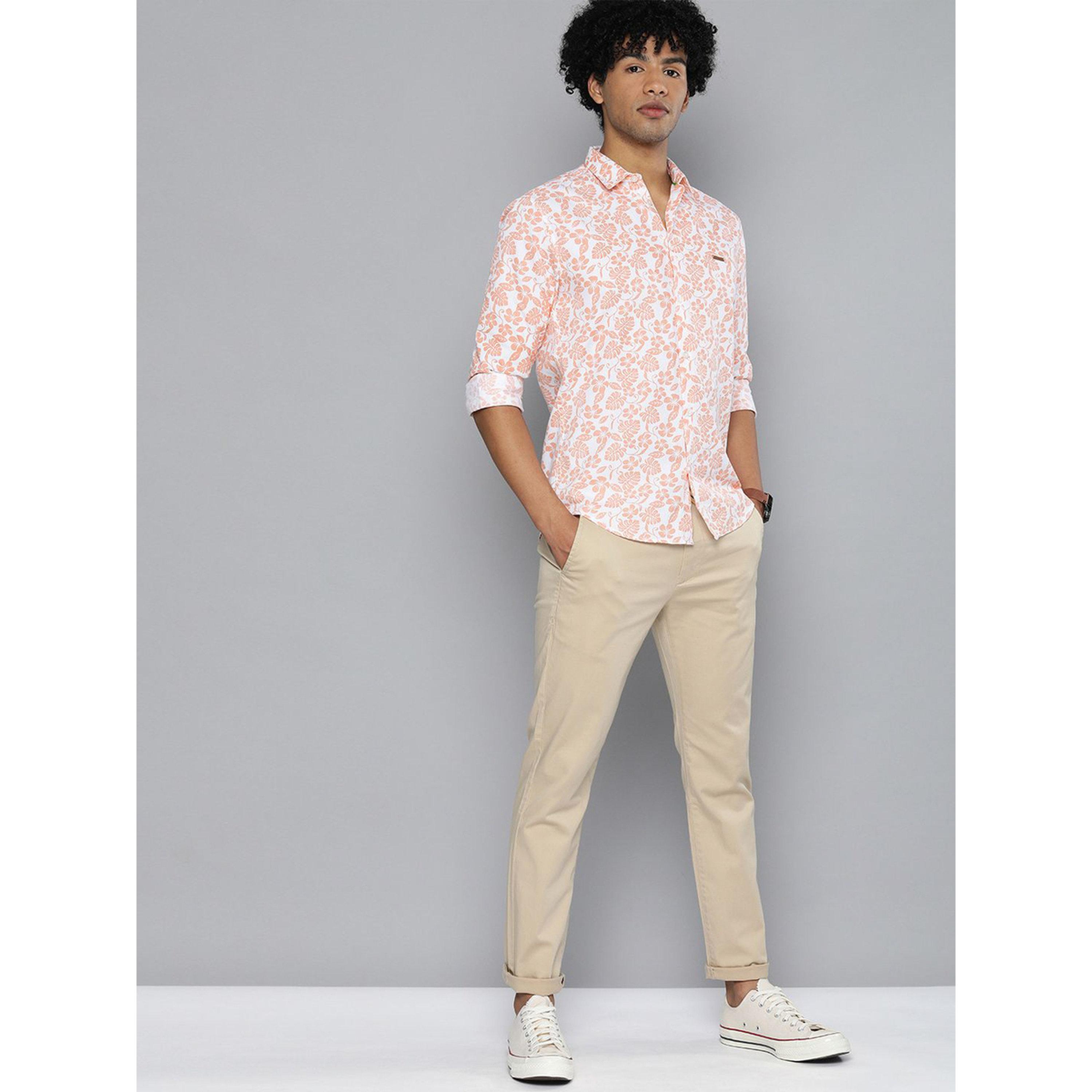 The Indian Garage Co X Styli Men White Floral Print Slim Fit Shirt-men-clothing-shirts-image-2