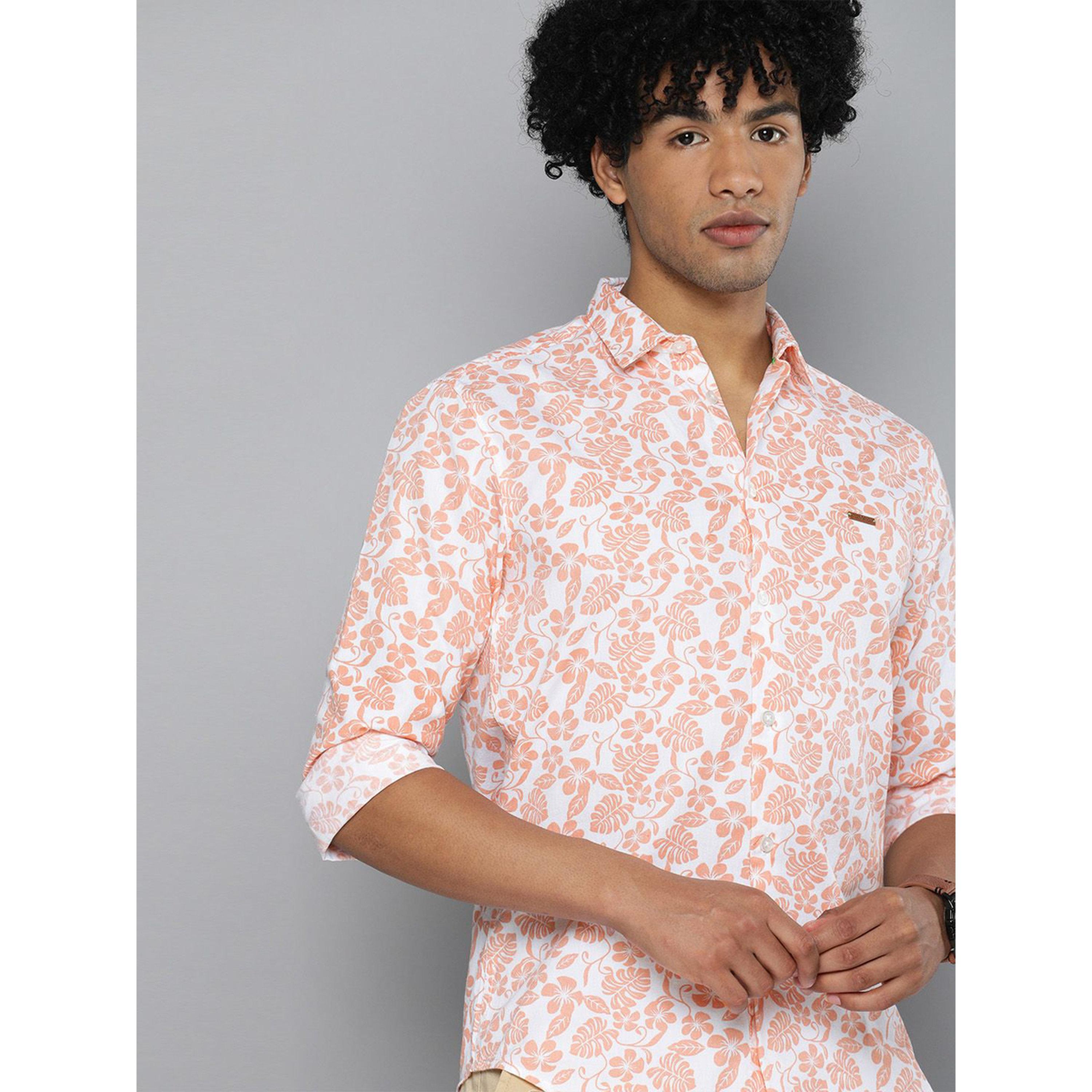 The Indian Garage Co X Styli Men White Floral Print Slim Fit Shirt-men-clothing-shirts-image-6