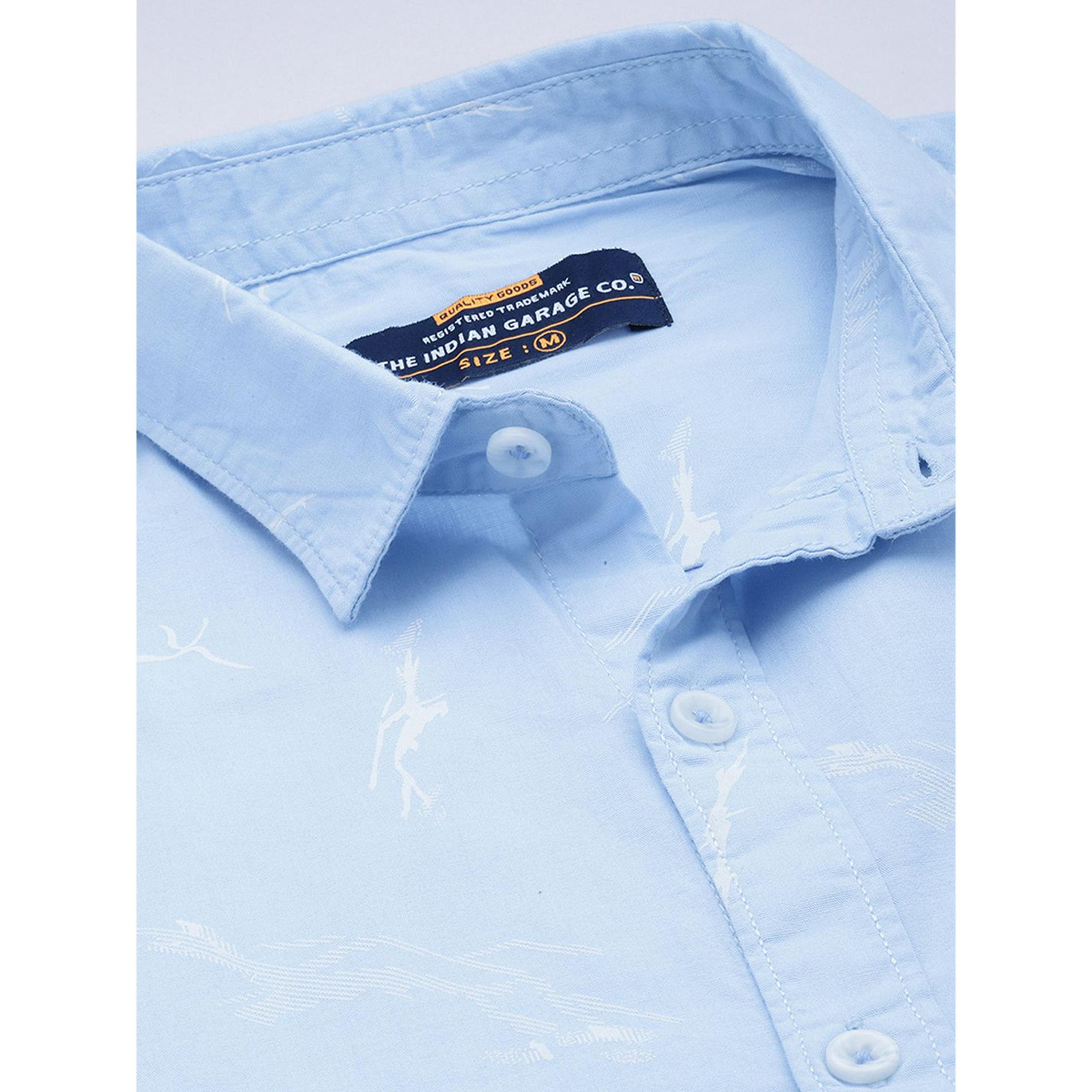 ذا انديان كراج كو × ستايلي - قميص رجالي أزرق سماوي برسومات واضحة-men-clothing-shirts-image-5