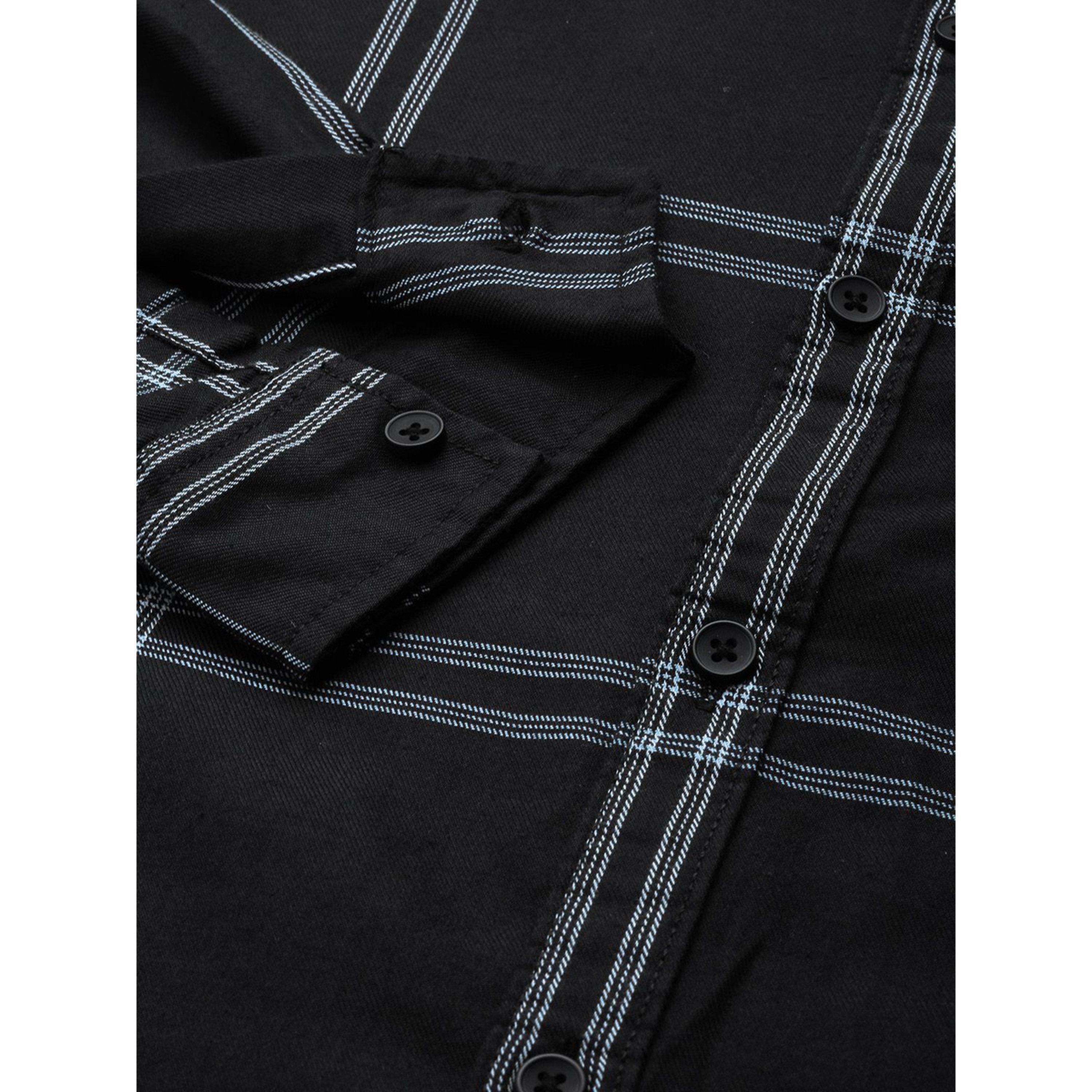 The Indian Garage Co X Styli Men Black Checkered Casual Shirt-men-clothing-shirts-image-3