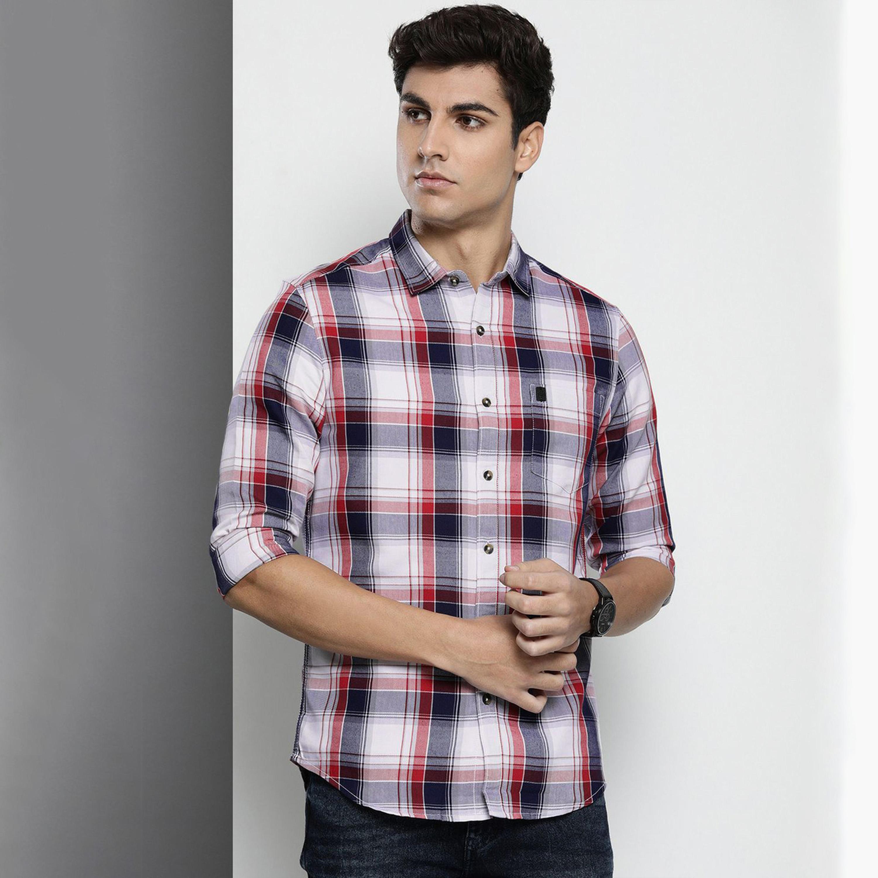 The Indian Garage Co X Styli Men Multi Checked Regular Fit Shirt-men-clothing-shirts-image-1