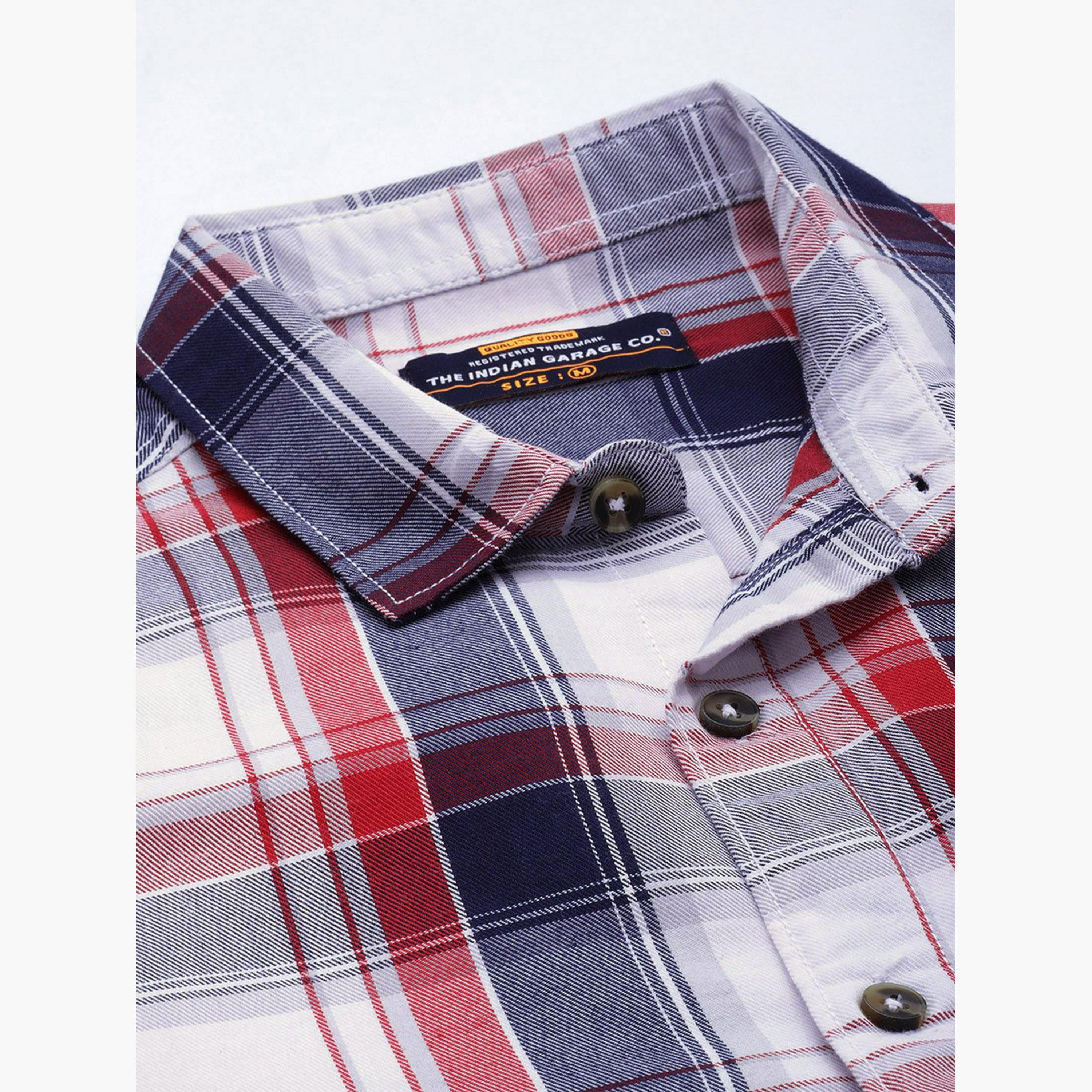 The Indian Garage Co X Styli Men Multi Checked Regular Fit Shirt-men-clothing-shirts-image-4