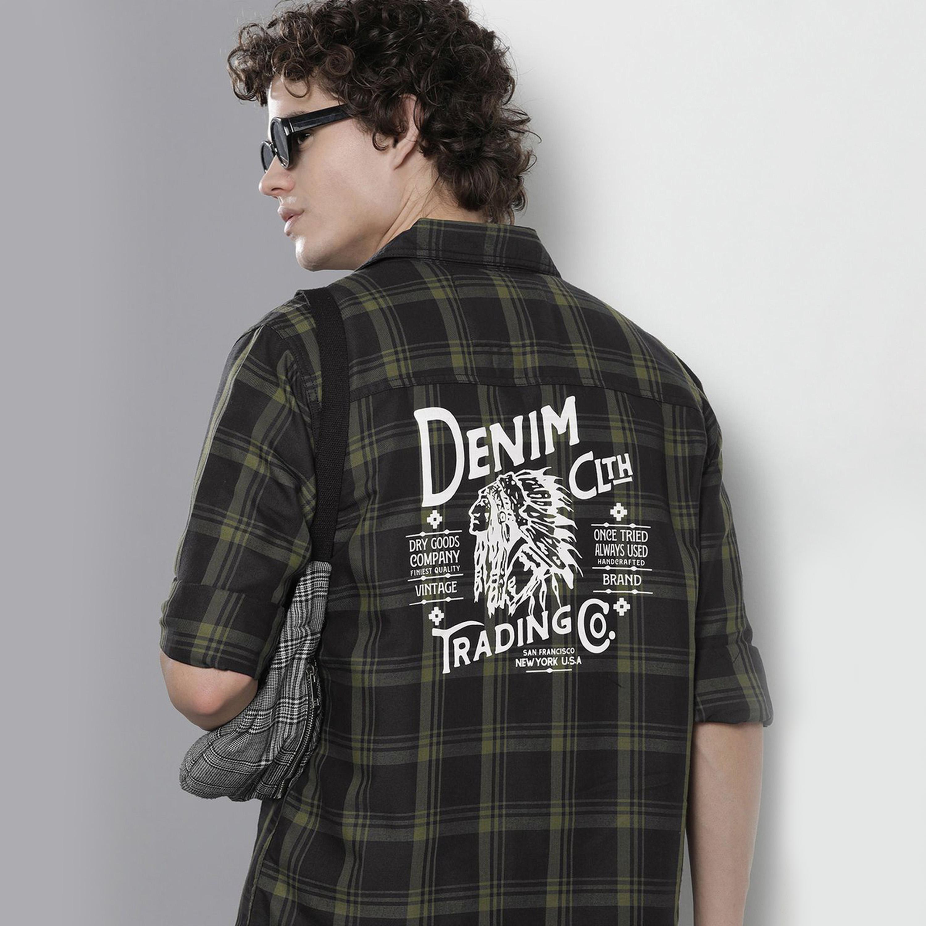The Indian Garage Co X Styli Men Black Regular Fit Casual Shirt-men-clothing-shirts-image-5