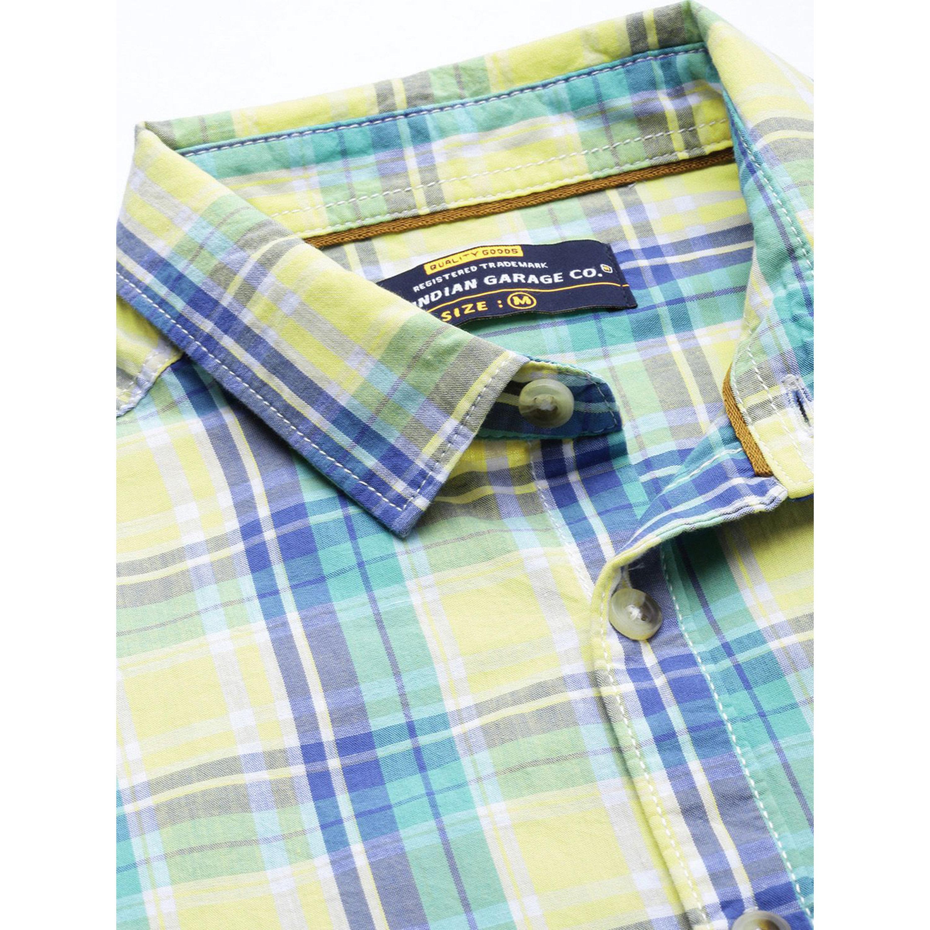 ذا انديان كراج كو × ستايلي - قميص رجالي منقوش لون أصفر-men-clothing-shirts-image-5