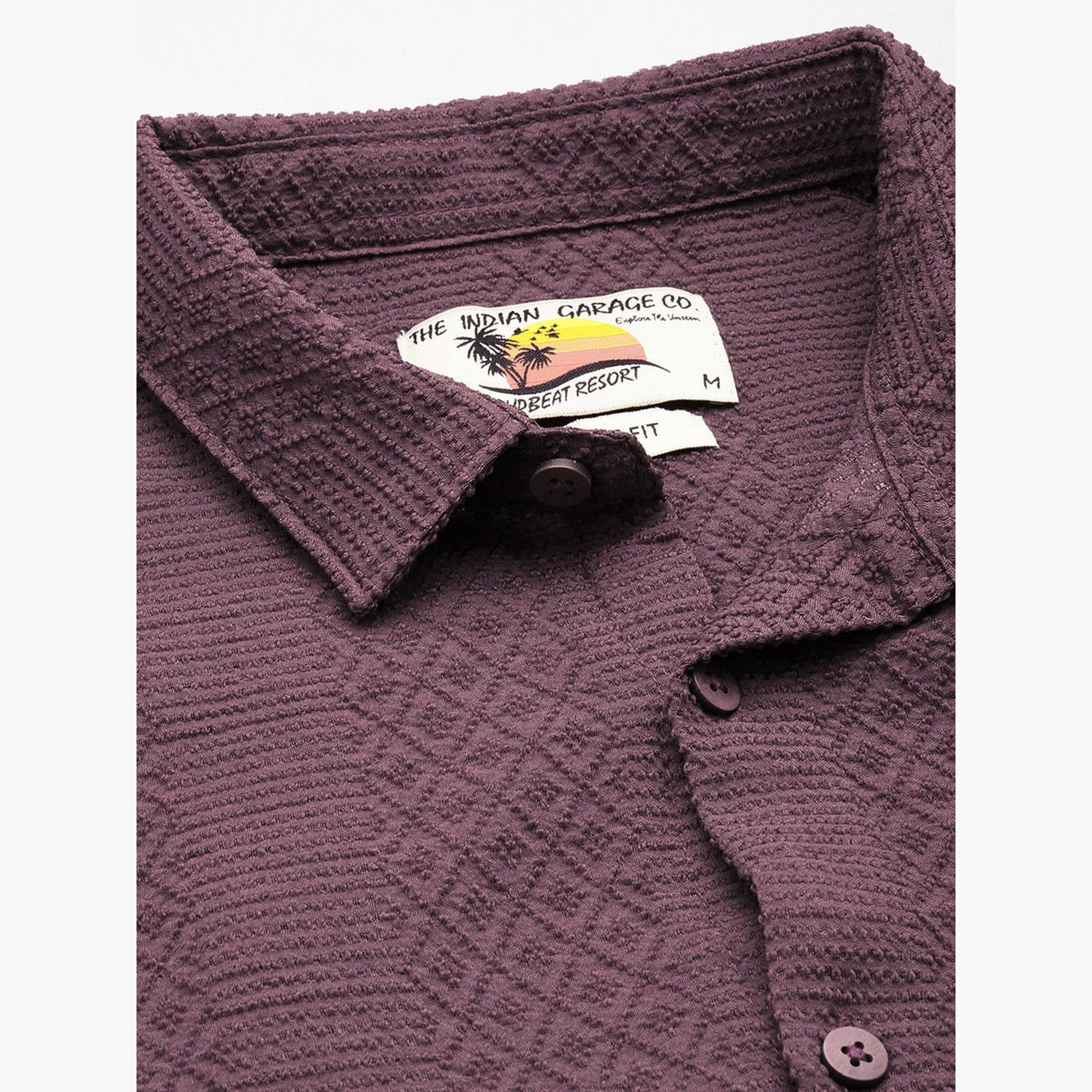 ذا انديان كراج كو × ستايلي - قميص رجالي كاجوال لون بنفجسي-men-clothing-shirts-image-5
