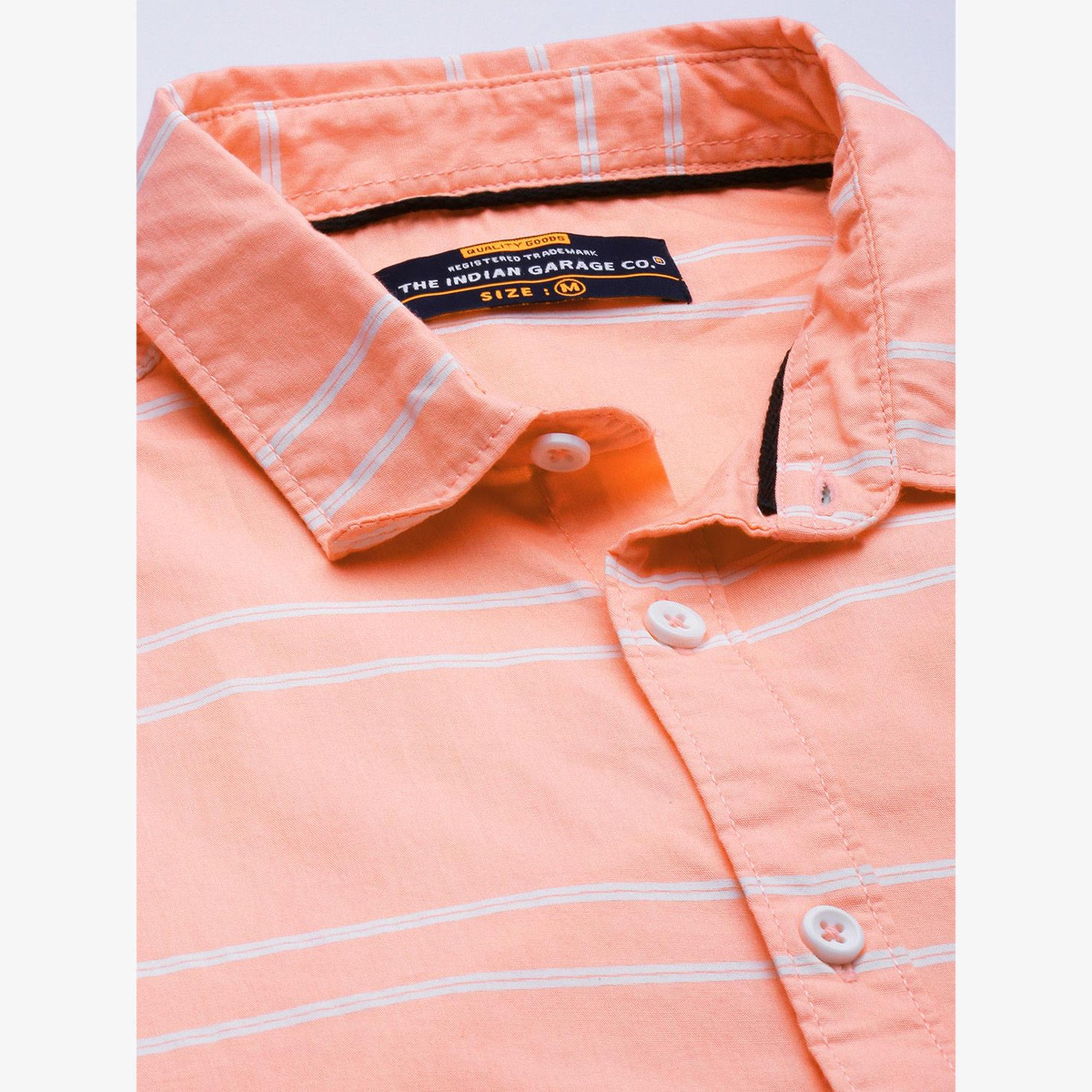 The Indian Garage Co X Styli Men Pink Striped Slim Fit Shirt-men-clothing-shirts-image-5