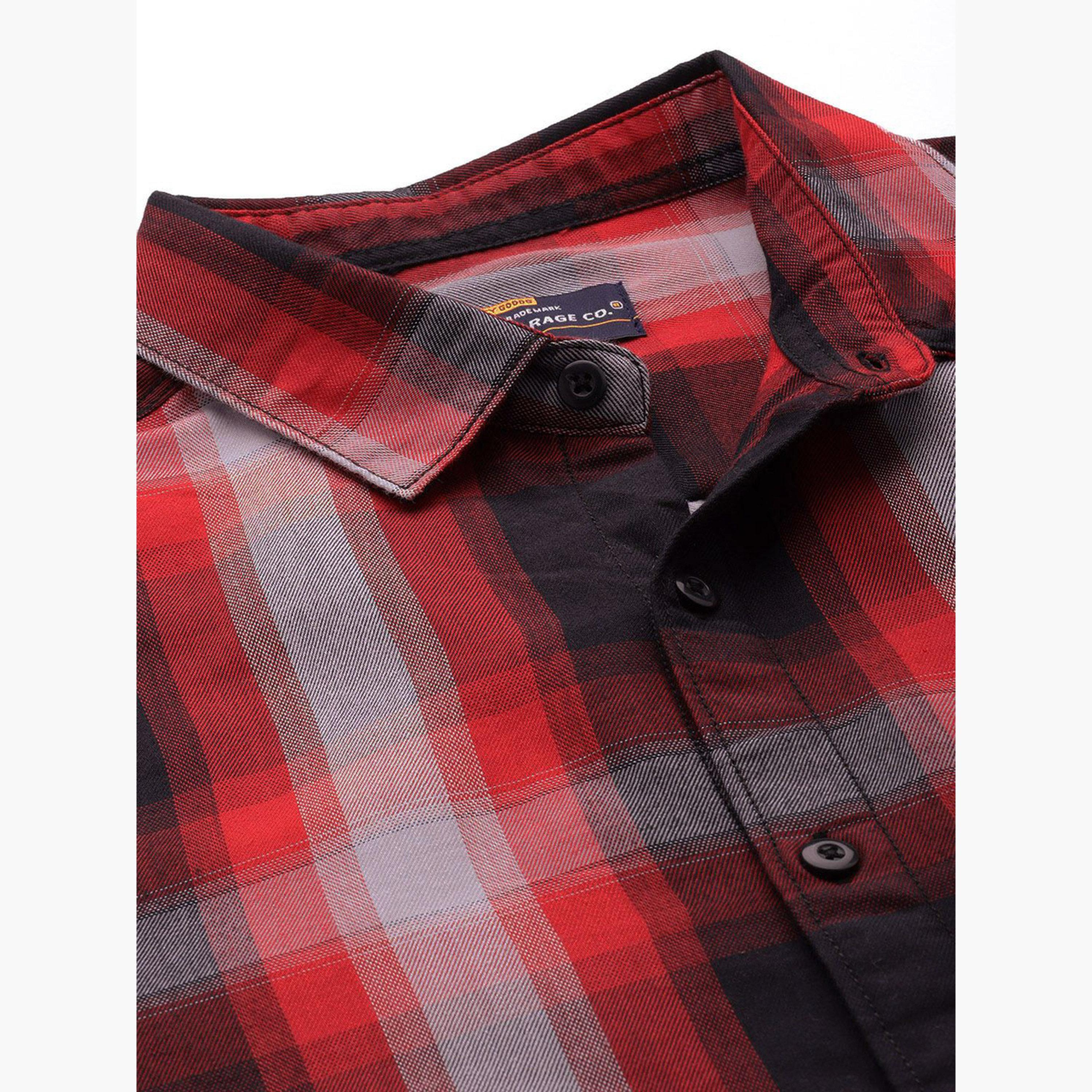ذا انديان كراج كو × ستايلي - قميص رجالي كاجوال تصميم نحيف لون اسود-men-clothing-shirts-image-5