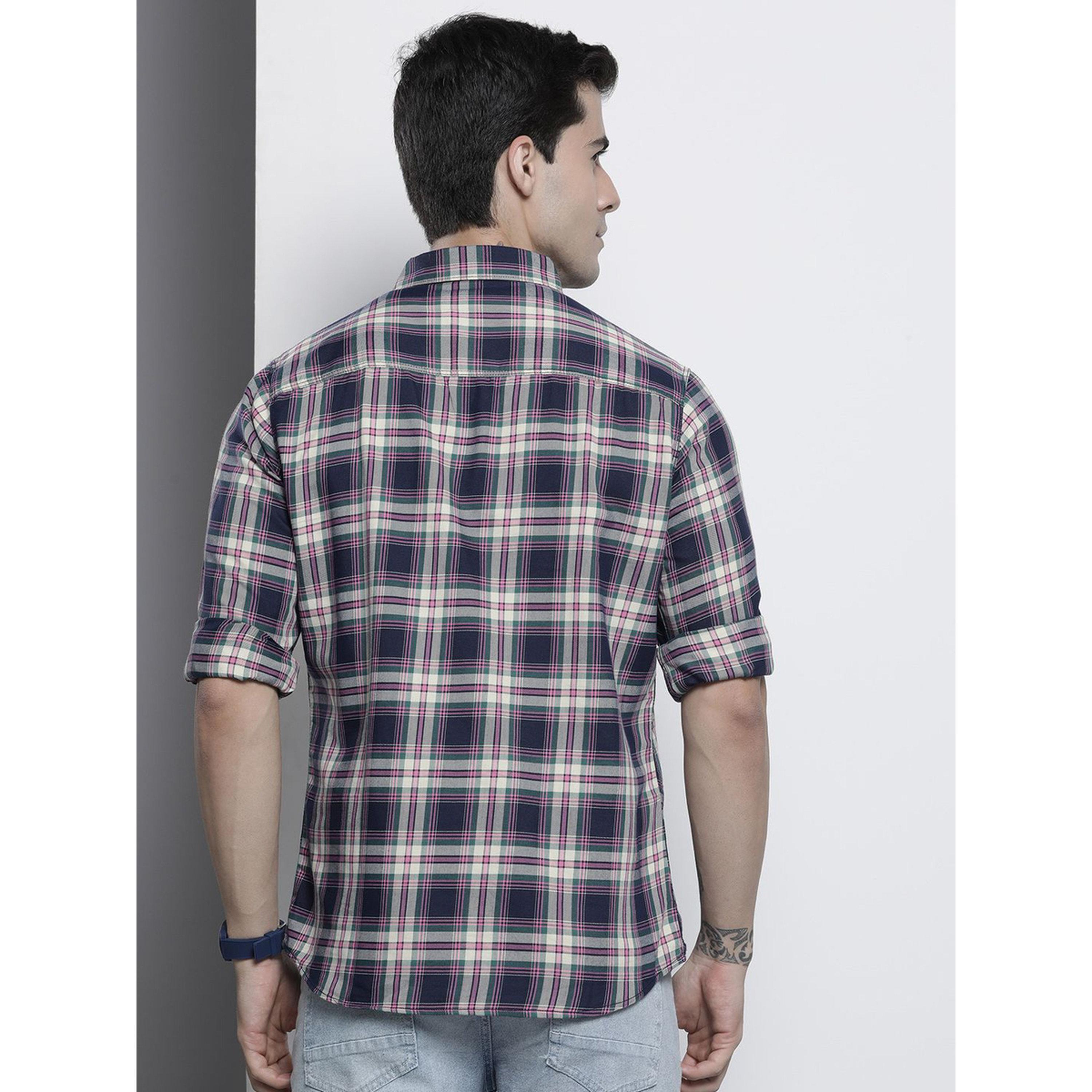 The Indian Garage Co X Styli Men Checked Regular Fit Casual Shirt-men-clothing-shirts-image-4