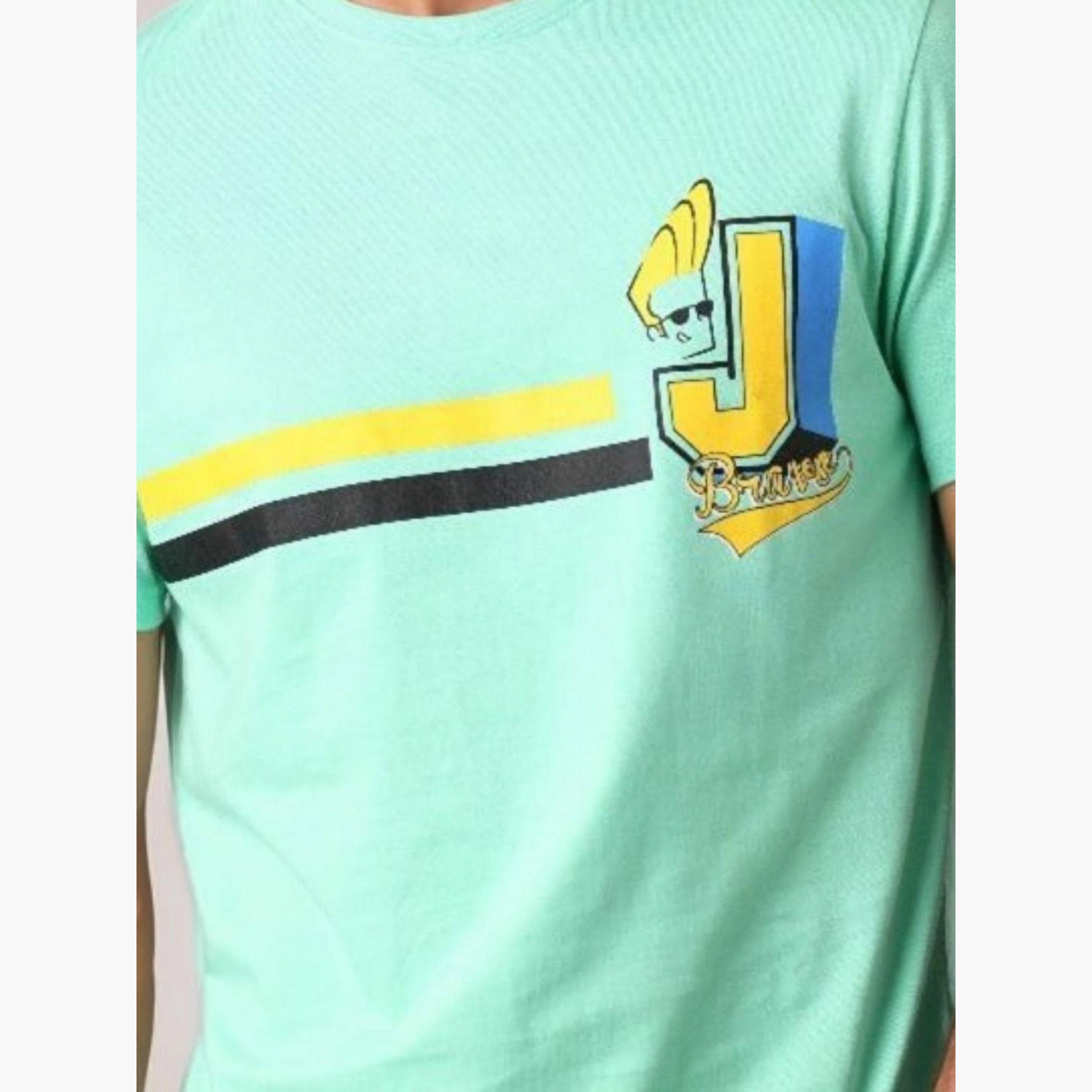 The Indian Garage Co X Styli Men Green Slim Fit Graphic T-Shirt-men-clothing-tshirtsandpolos-tshirts-image-6