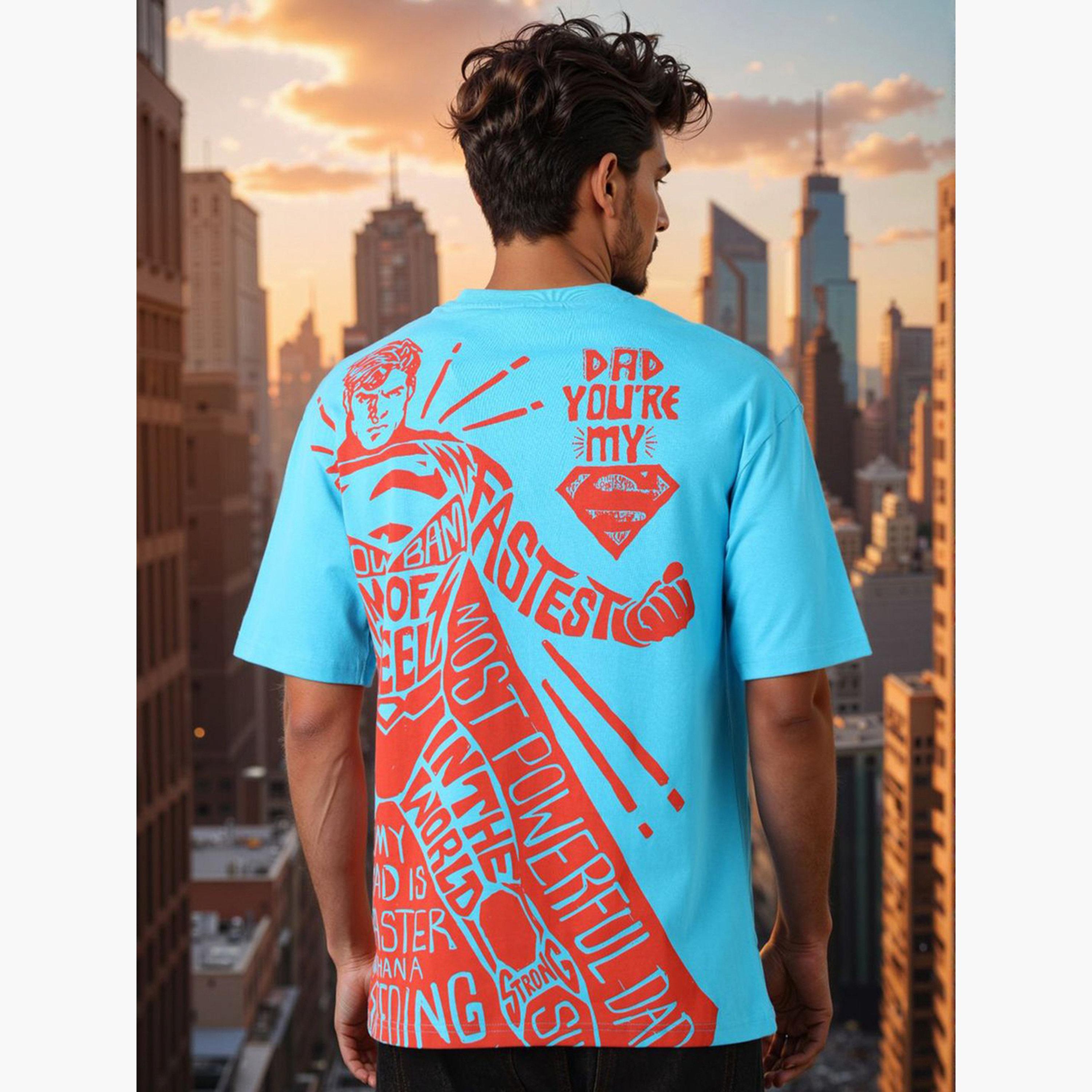 The Indian Garage Co X Styli Men Blue Boxy Fit Graphic T-Shirt-men-clothing-tshirtsandpolos-tshirts-image-5