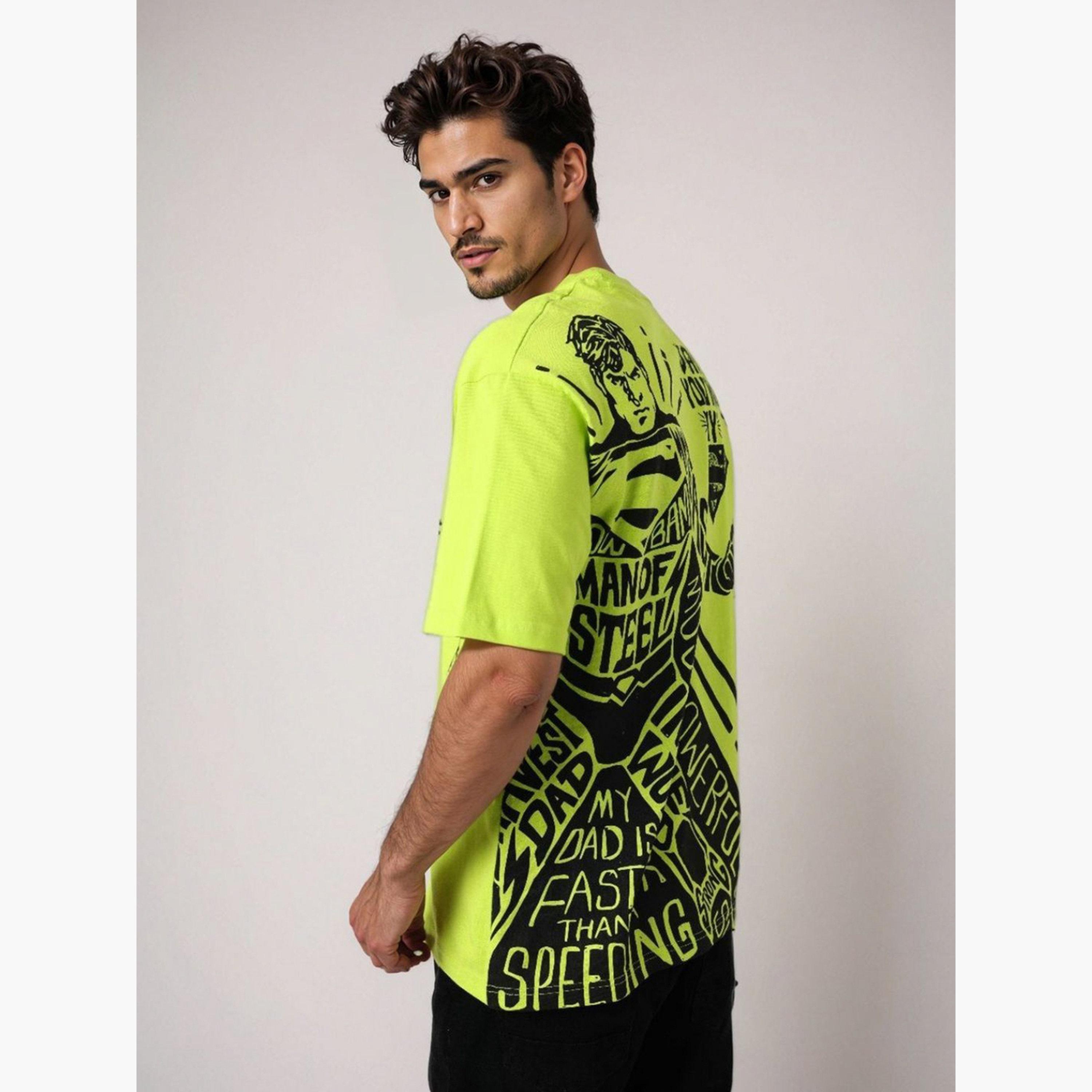 The Indian Garage Co X Styli Men Green Boxy Fit Graphic T-Shirt-men-clothing-tshirtsandpolos-tshirts-image-4