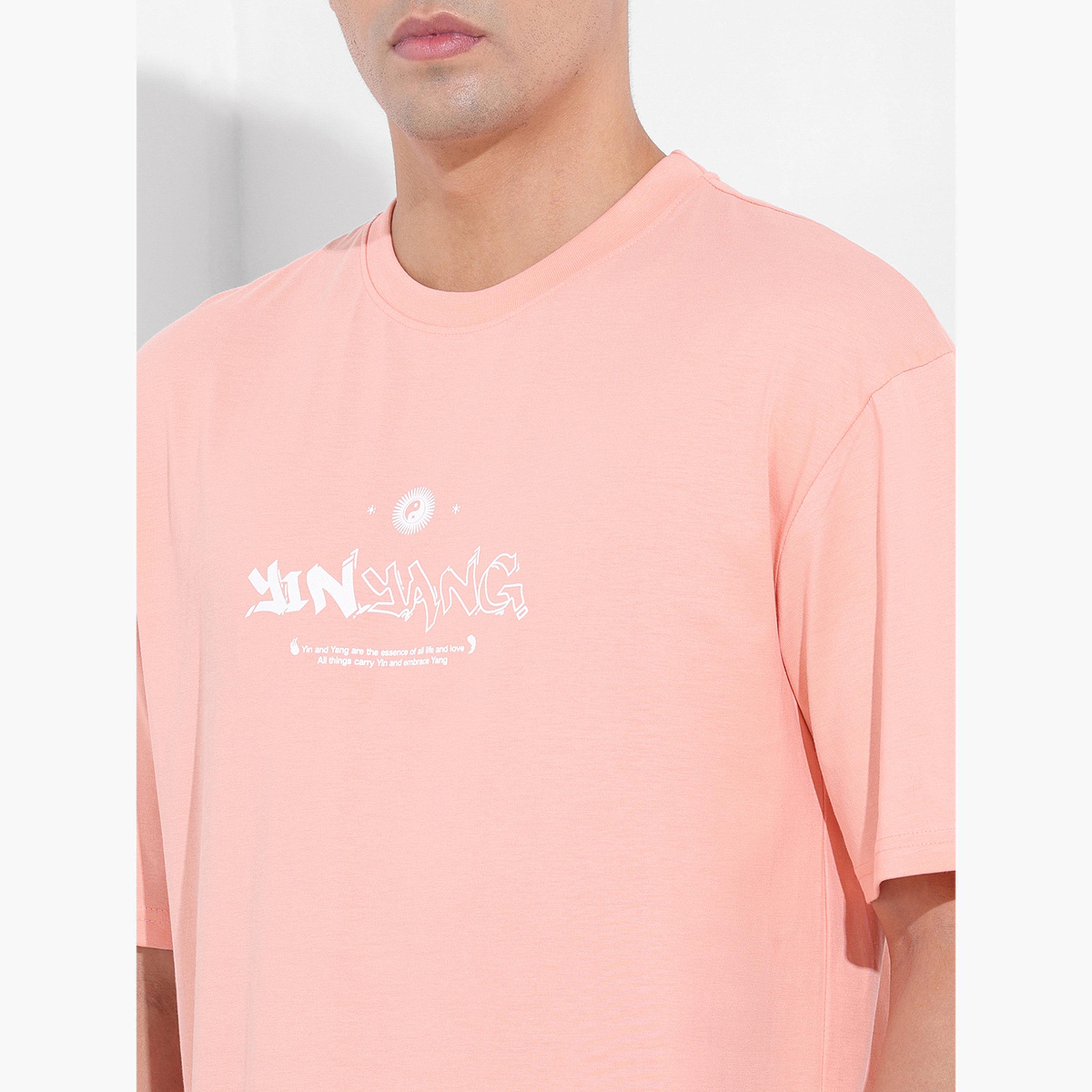 The Indian Garage Co X Styli Peach Graphic Print Boxy T-Shirt-men-clothing-tshirtsandpolos-tshirts-image-6