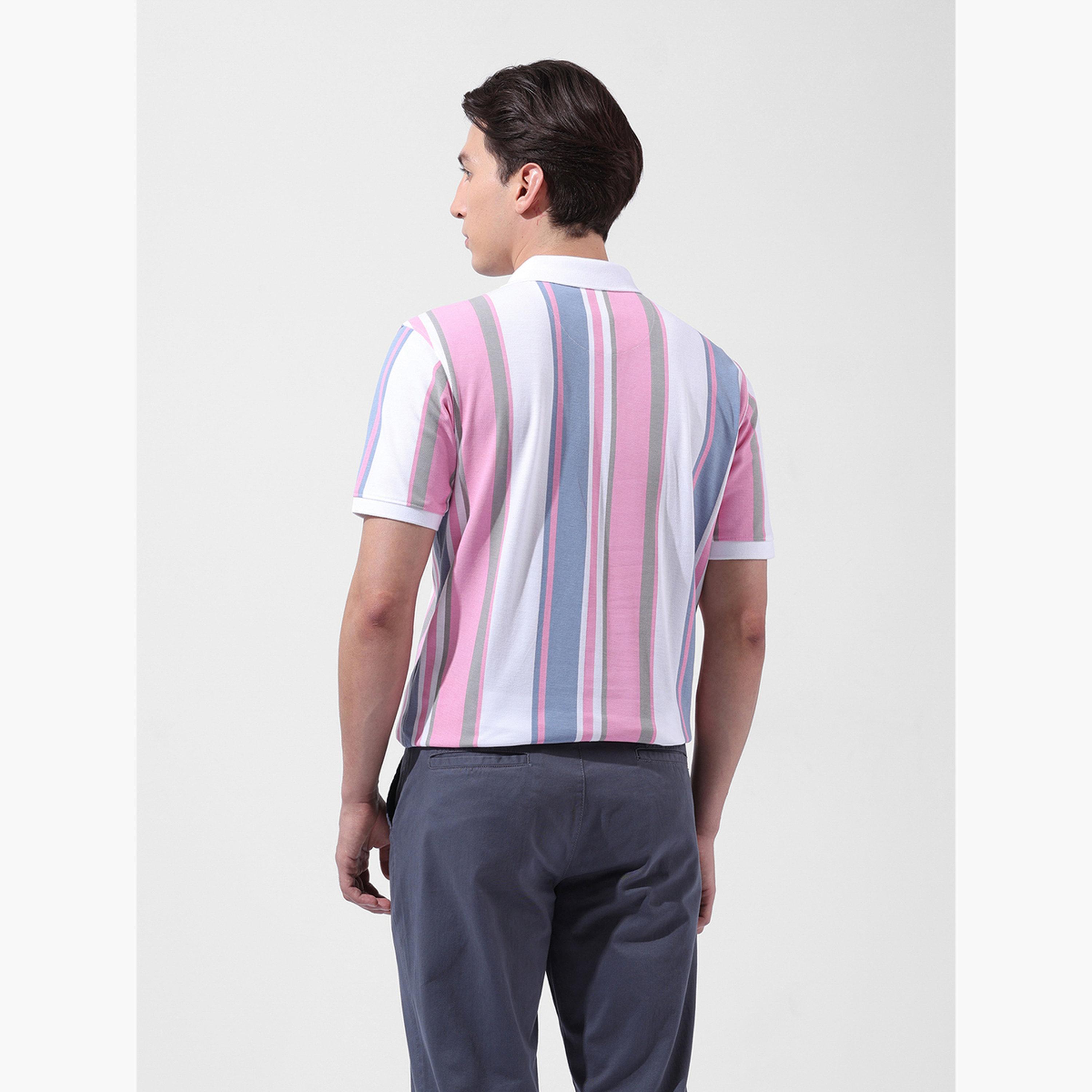 ذا انديان كراج كو × ستايلي - قميص بولو مخطط بقصّة عادية للرجال-men-clothing-tshirtsandpolos-polos-image-2
