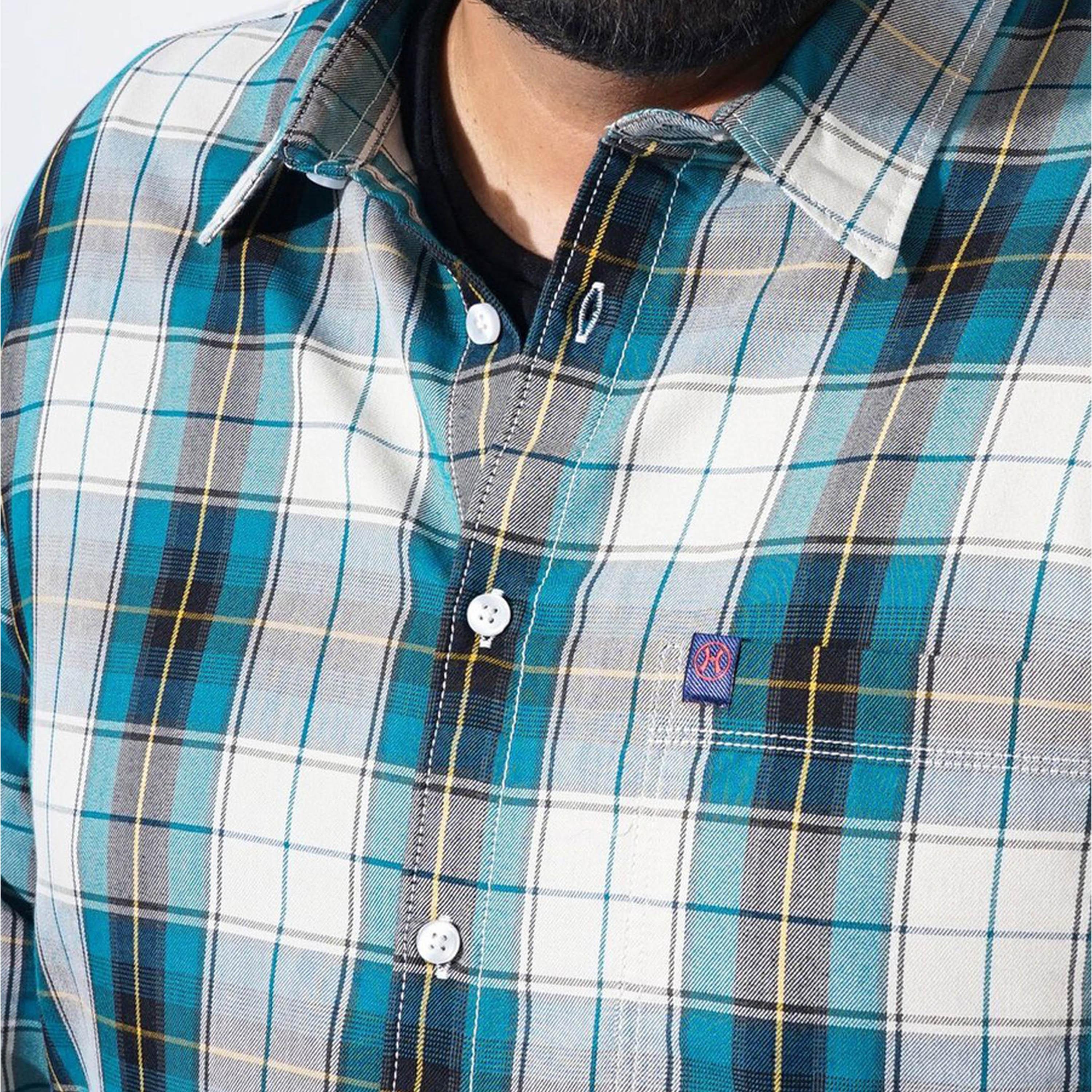 HardSoda X Styli Plus Size Green Checked Casual Shirt-men-clothing-shirts-image-6