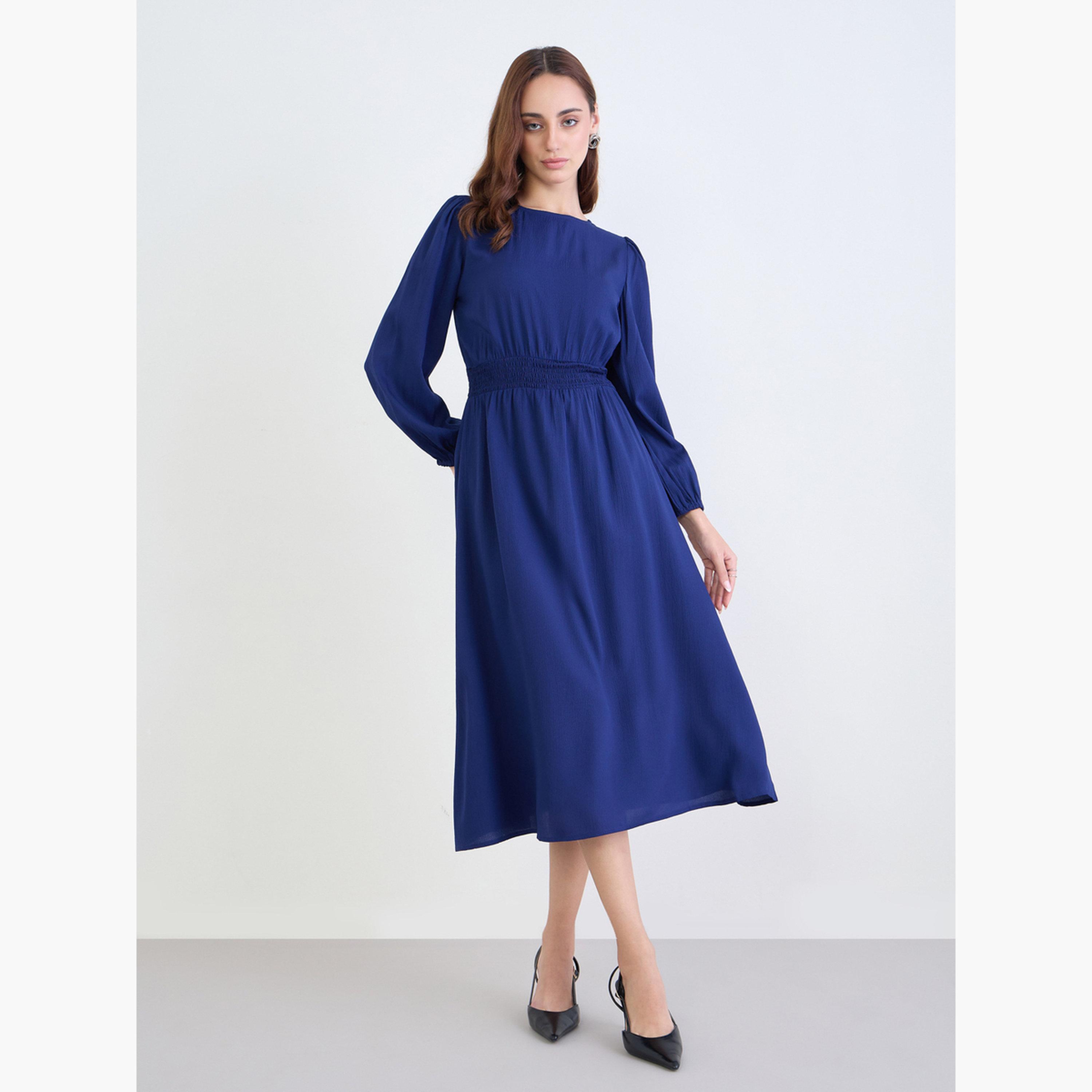 princess polly baby blue dress 15 Shoes to Wear With a Navy Dress That Won't Have You Feeling Blue