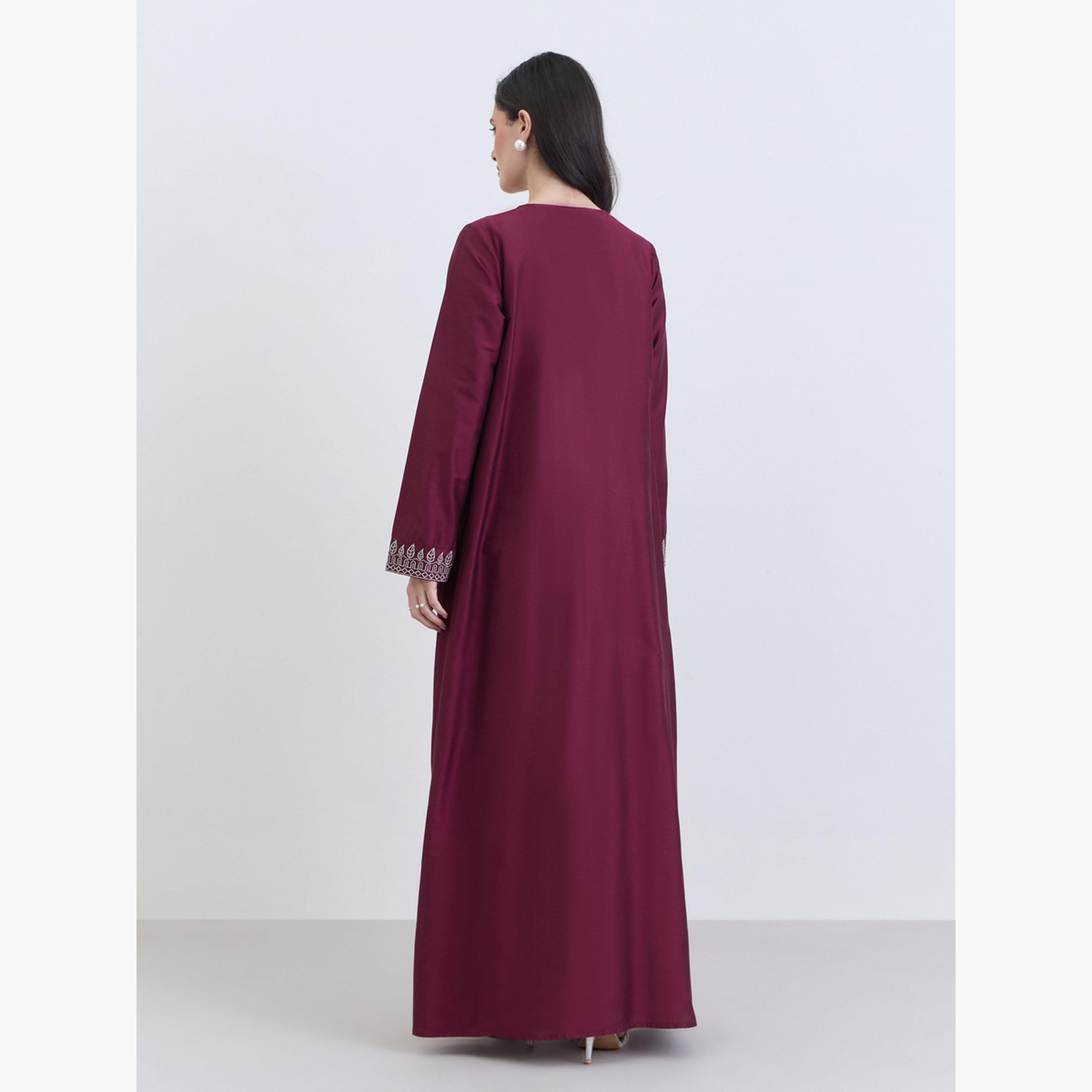 طقم قميص بأزرار وبنطلون-women-arabicclothing-jalabiyas-image-5