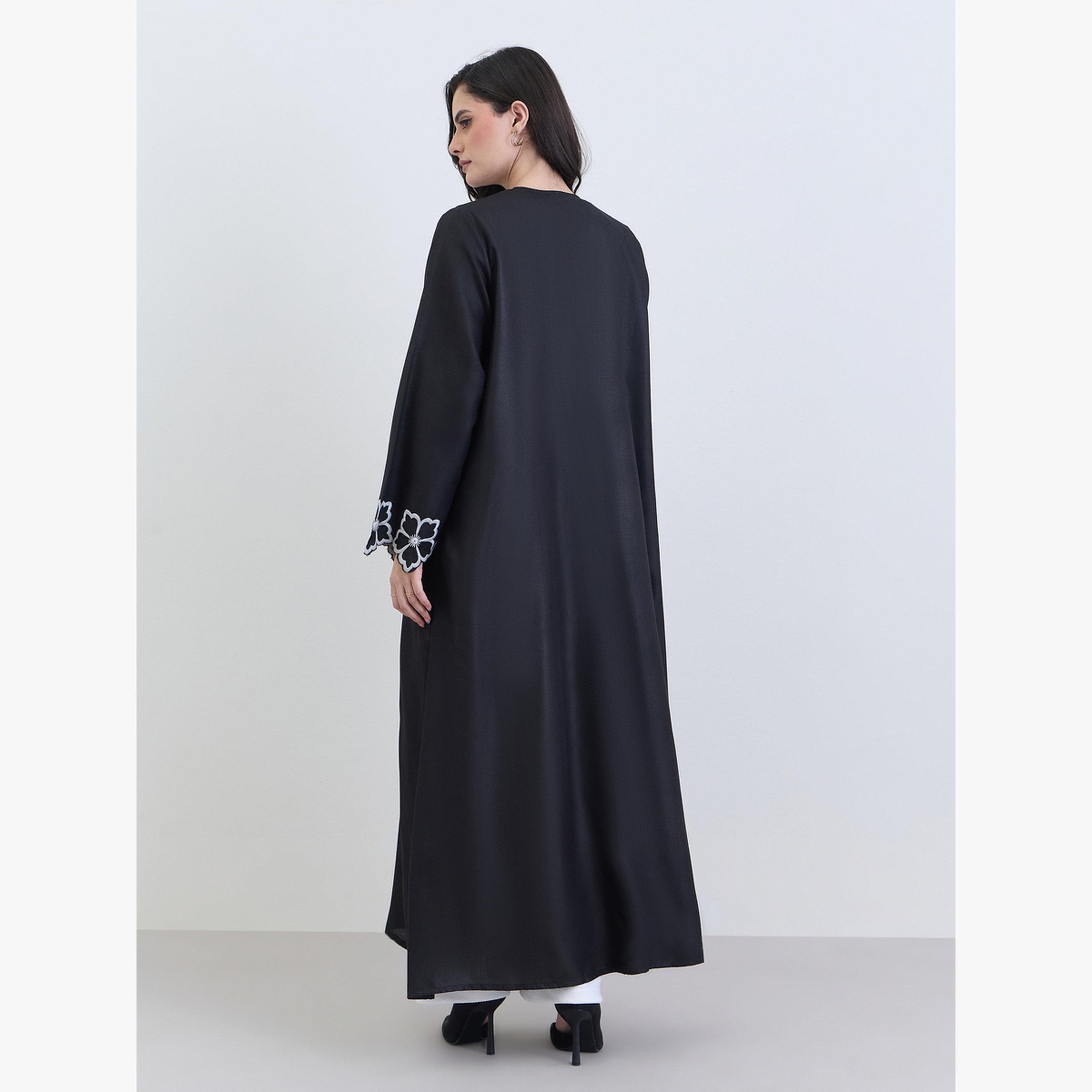 أميرة x ستايلي عباية مفتوحة بأكمام مطرزة-women-arabicclothing-abayas-image-5