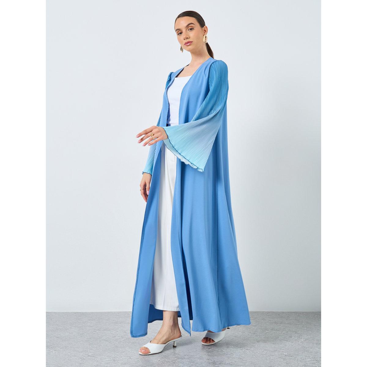 عباية مفتوحة بطبعة تاي داي-women-arabicclothing-abayas-image-2