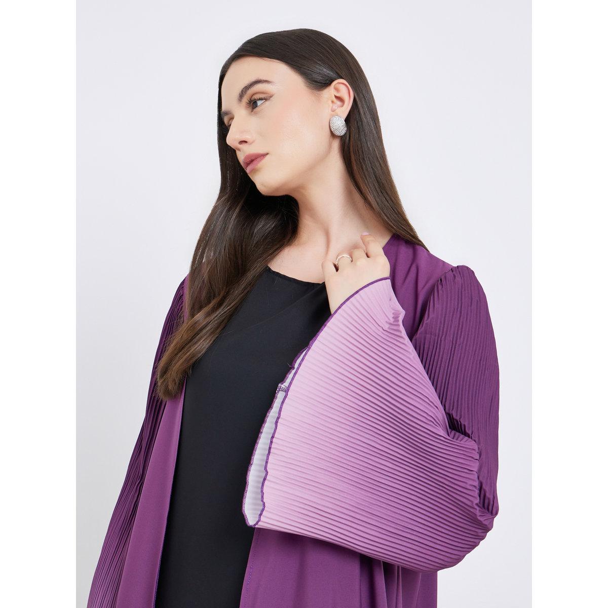 عباية مفتوحة بطبعة تاي داي-women-arabicclothing-abayas-image-4