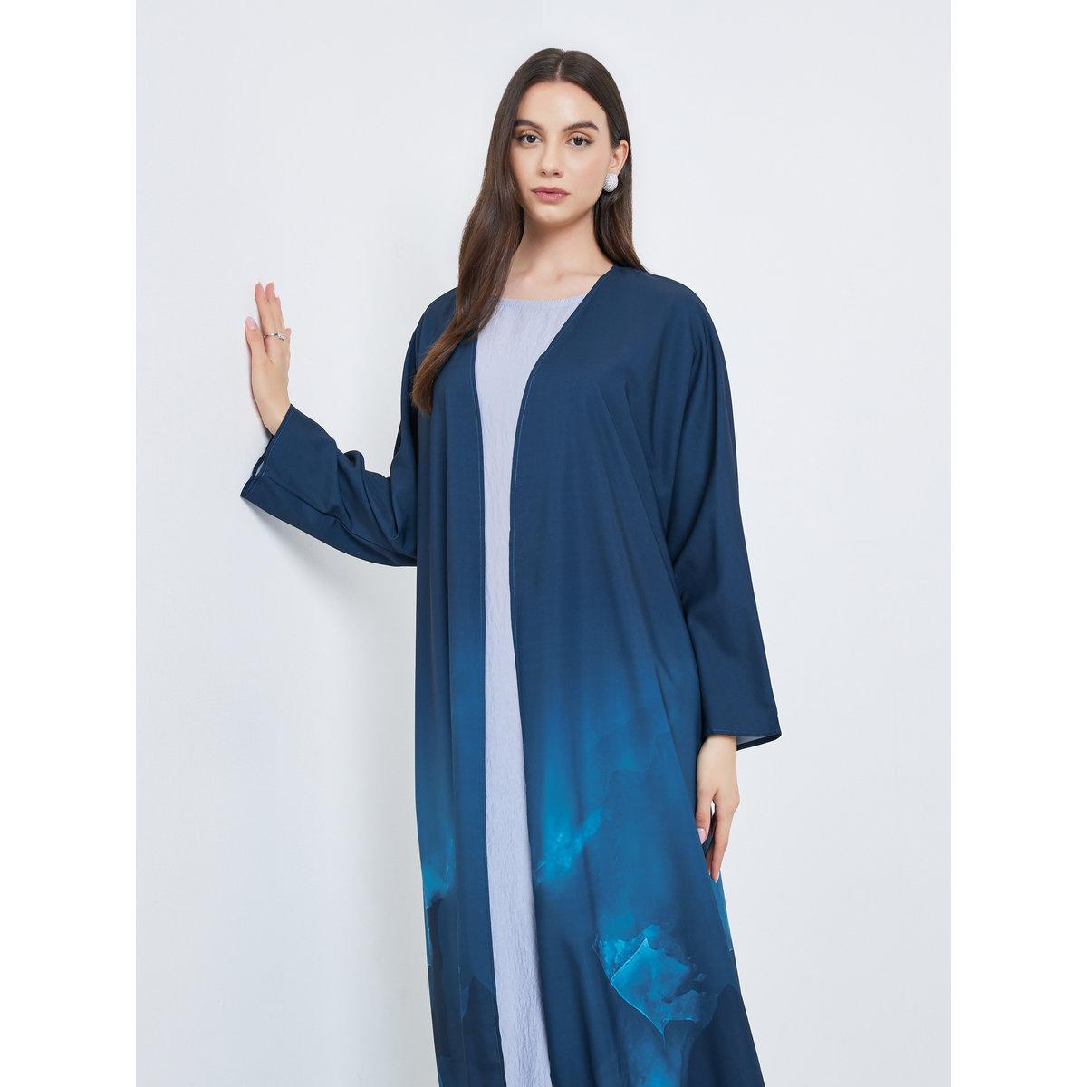 Take Two Tie-Dye Open Front Abaya-women-arabicclothing-abayas-image-3