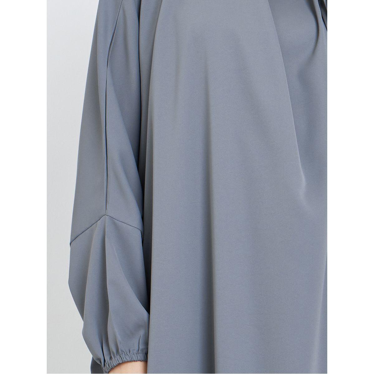Take Two Grey Batwing Sleeve Hooded Abaya-women-arabicclothing-abayas-image-3