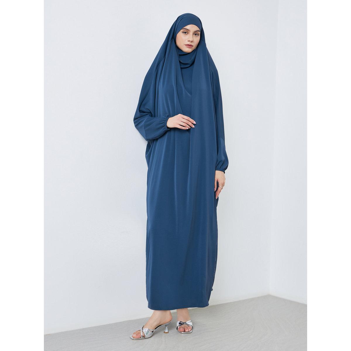 عباية بأكمام وطواطية وغطاء رأس-women-arabicclothing-abayas-image-1