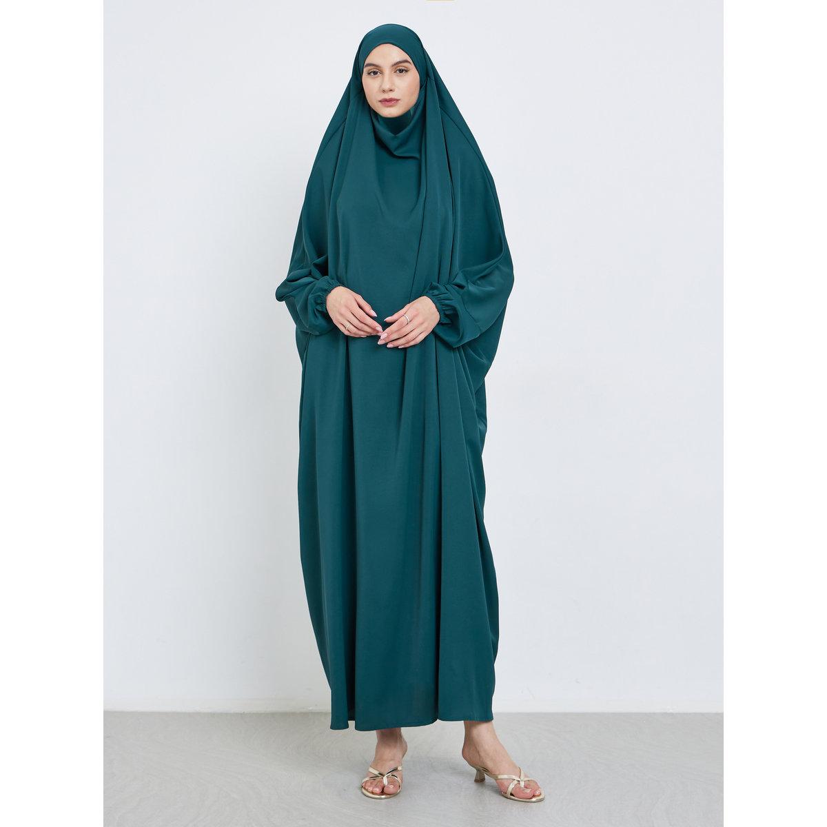 عباية بأكمام وطواطية وغطاء رأس-women-arabicclothing-abayas-image-1