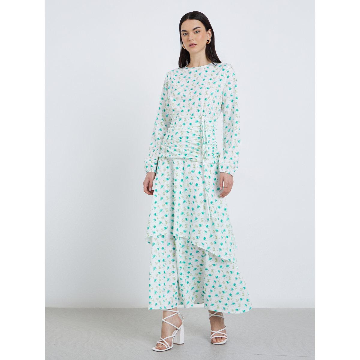 Take Two Ditsy Print Double Layer Hem Maxi Dress-women-clothing-dresses-image-3