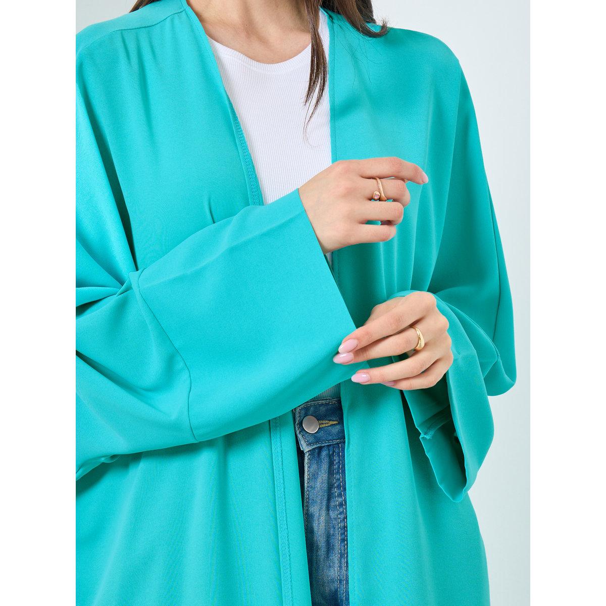Take Two Solid Open Front Batwing Sleeve Abaya-women-arabicclothing-abayas-image-4