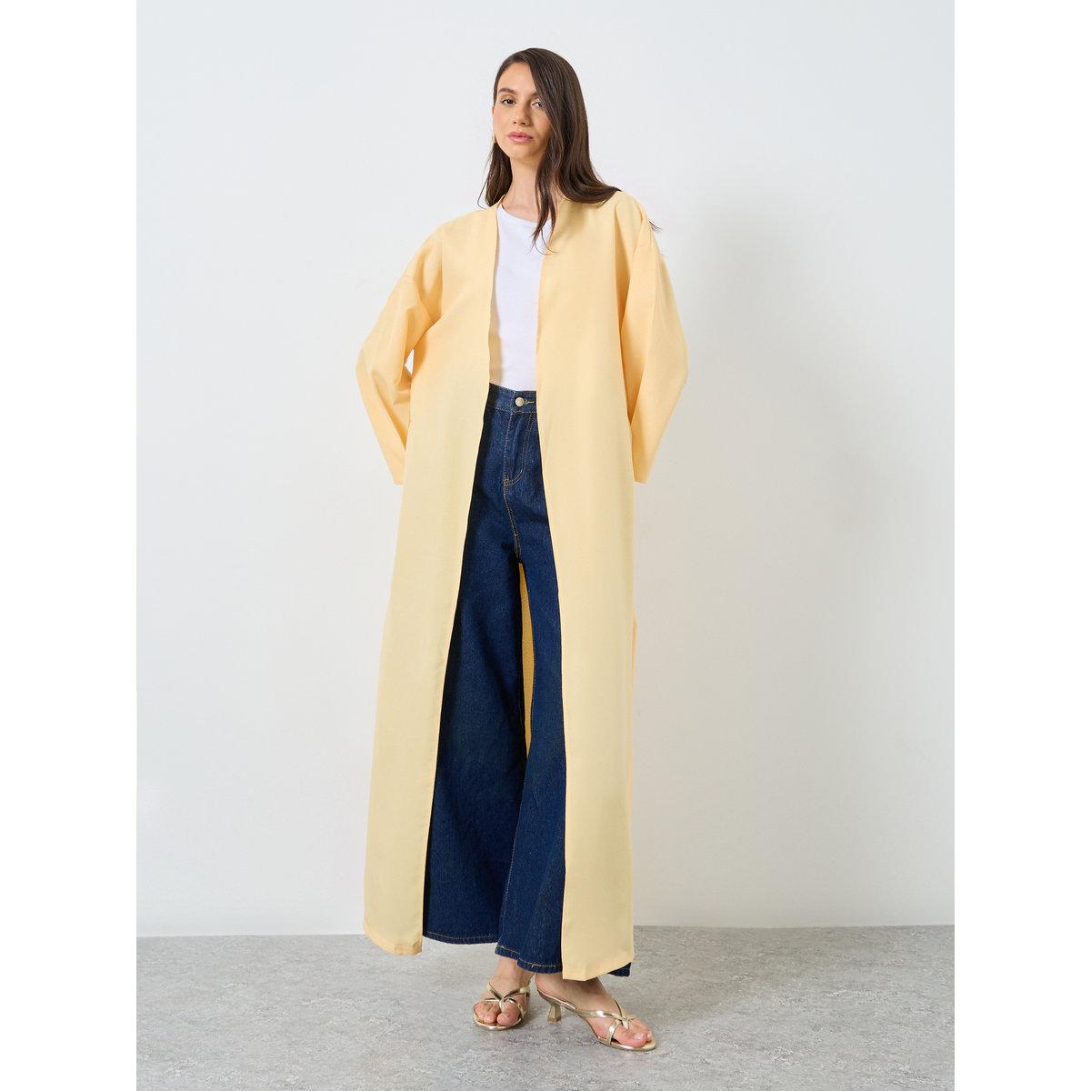 Take Two Solid Side Slit Abaya-women-arabicclothing-abayas-image-2