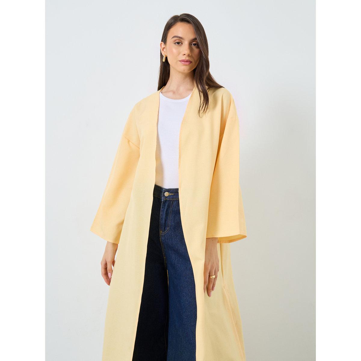 Take Two Solid Side Slit Abaya-women-arabicclothing-abayas-image-3