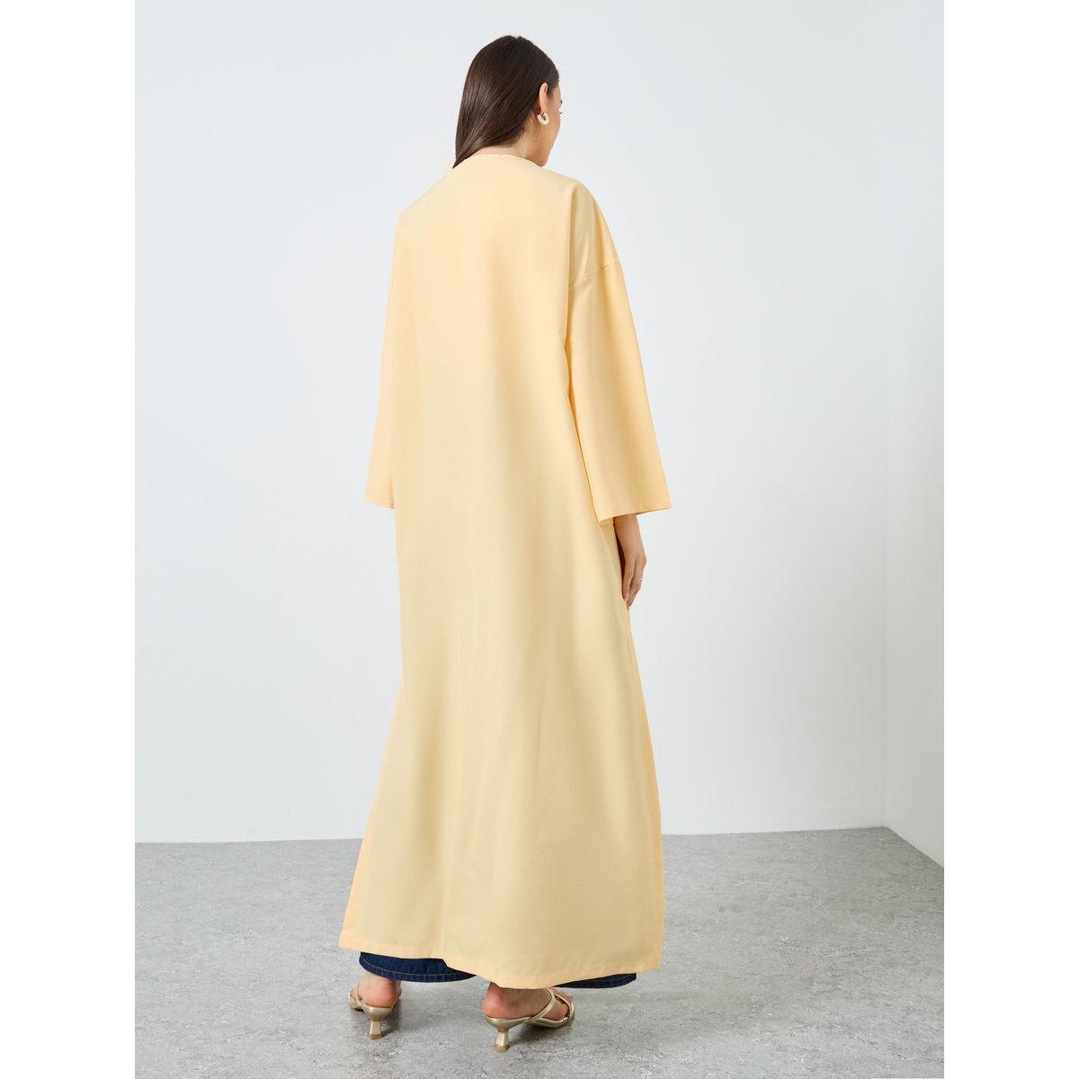 Take Two Solid Side Slit Abaya-women-arabicclothing-abayas-image-5