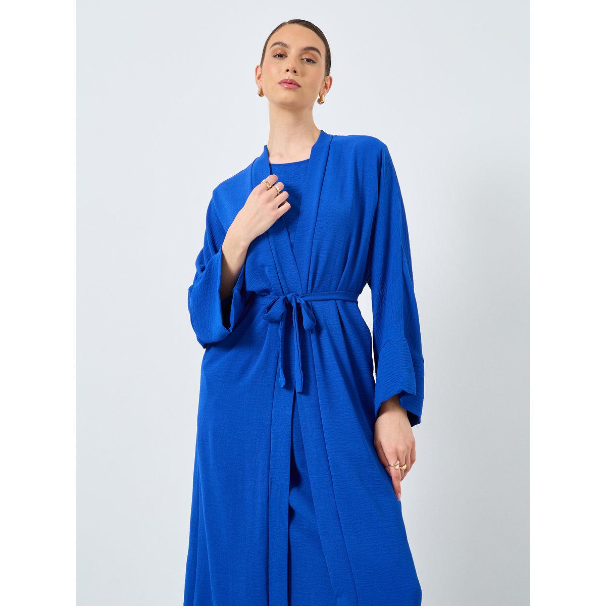 Take Two Solid Open Front Abaya with Inner Sleeveless Dress-women-arabicclothing-abayas-image-3