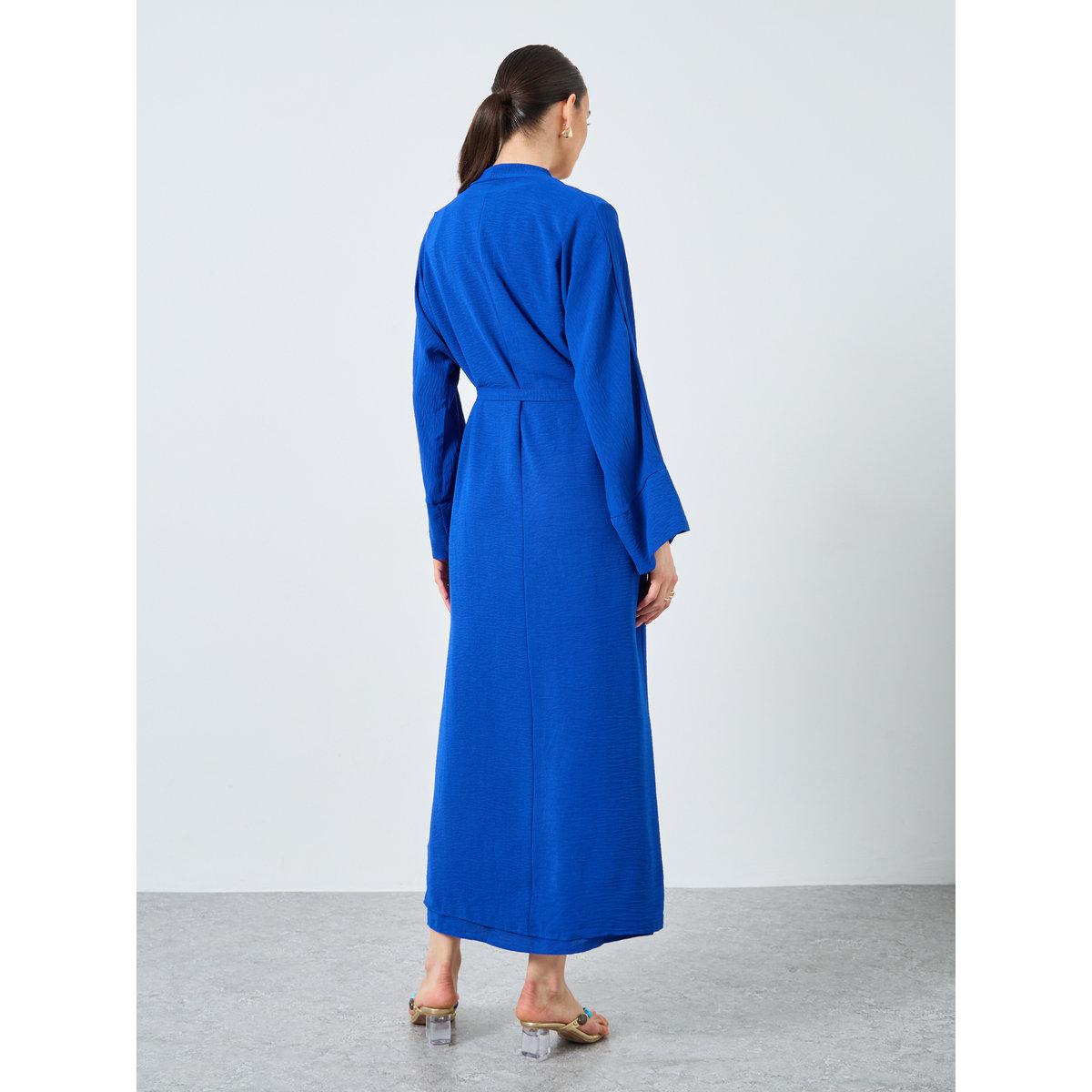 Take Two Solid Open Front Abaya with Inner Sleeveless Dress-women-arabicclothing-abayas-image-7