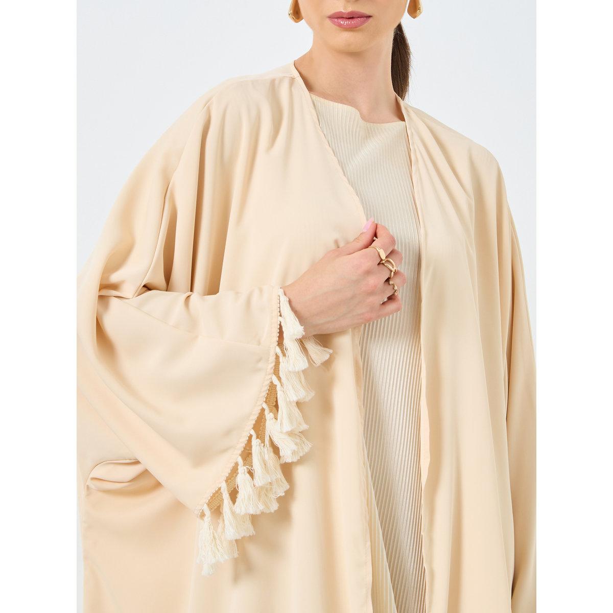 عباية مفتوحة بتفاصيل شراشيب-women-arabicclothing-abayas-image-4