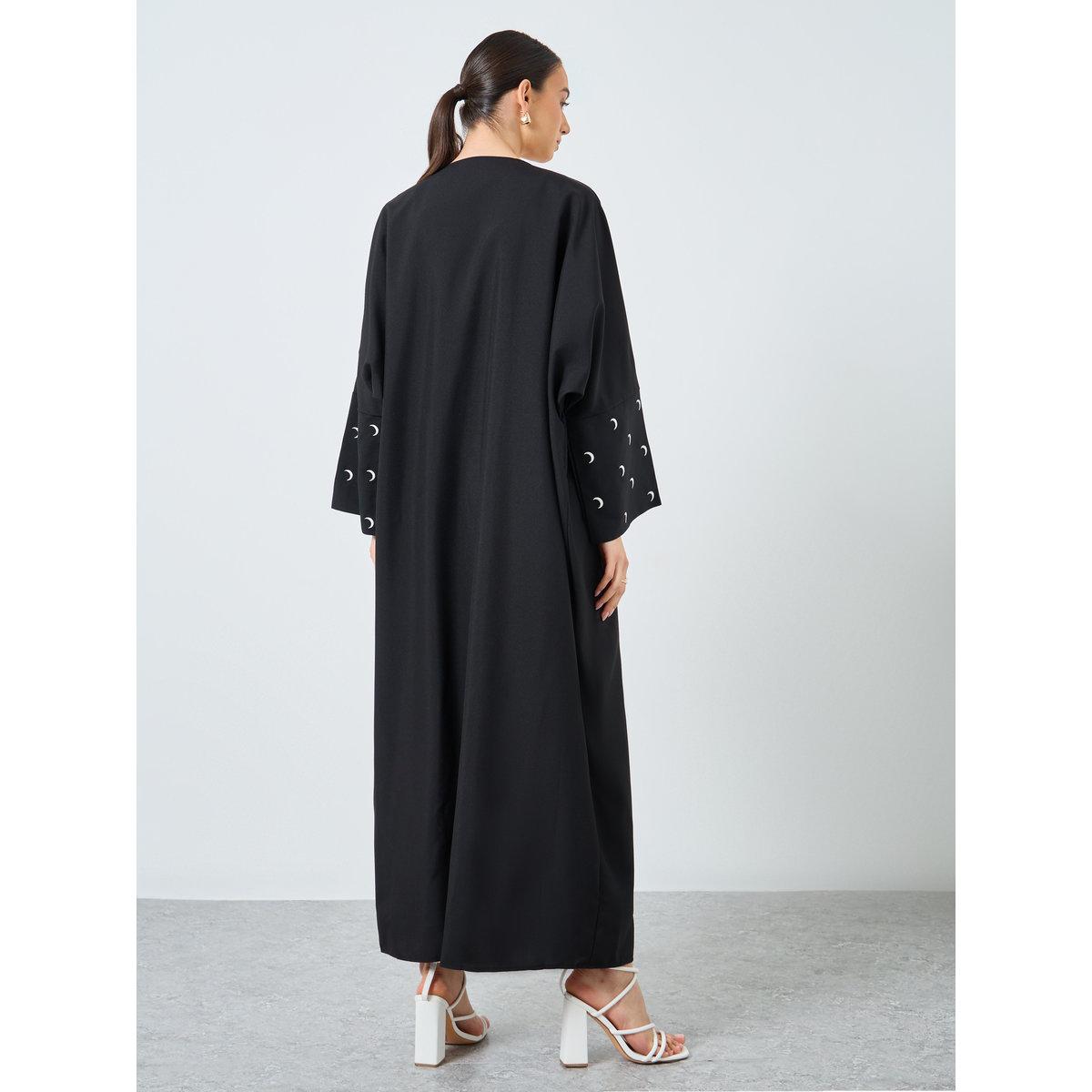 Take Two Embroidered Sleeve Open Front Abaya-women-arabicclothing-abayas-image-5
