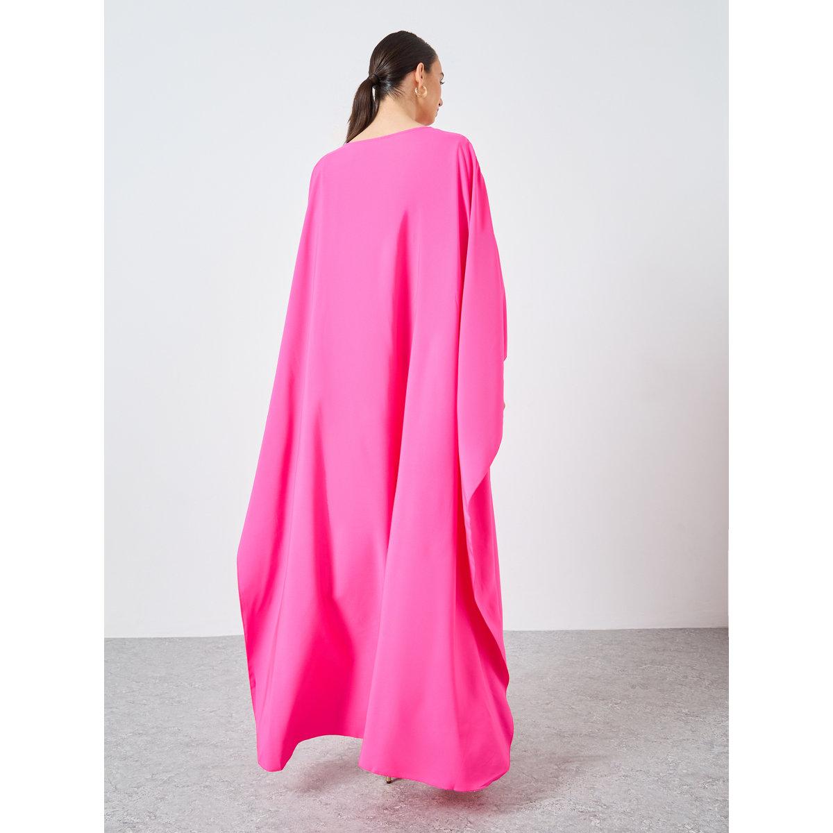 Take Two Solid Batwing Sleeve Maxi Kaftan-women-arabicclothing-kaftan-image-5