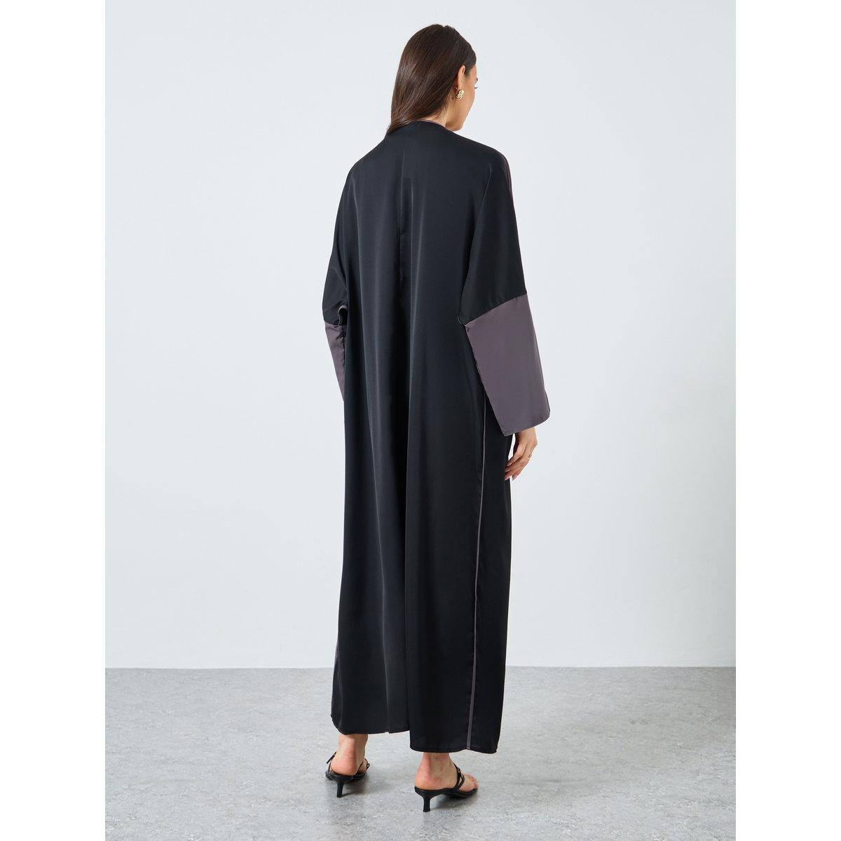 Take Two Slit Sleeve Open Front Abaya-women-arabicclothing-abayas-image-5