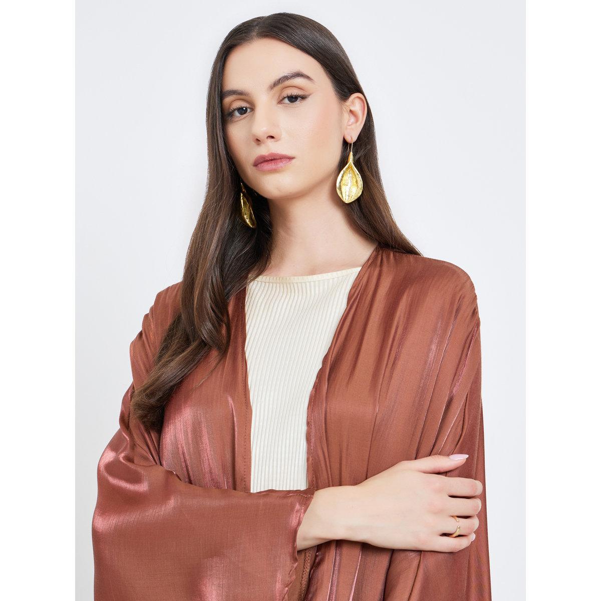 Take Two Coffee Brown Batwing Sleeve Abaya-women-arabicclothing-abayas-image-4