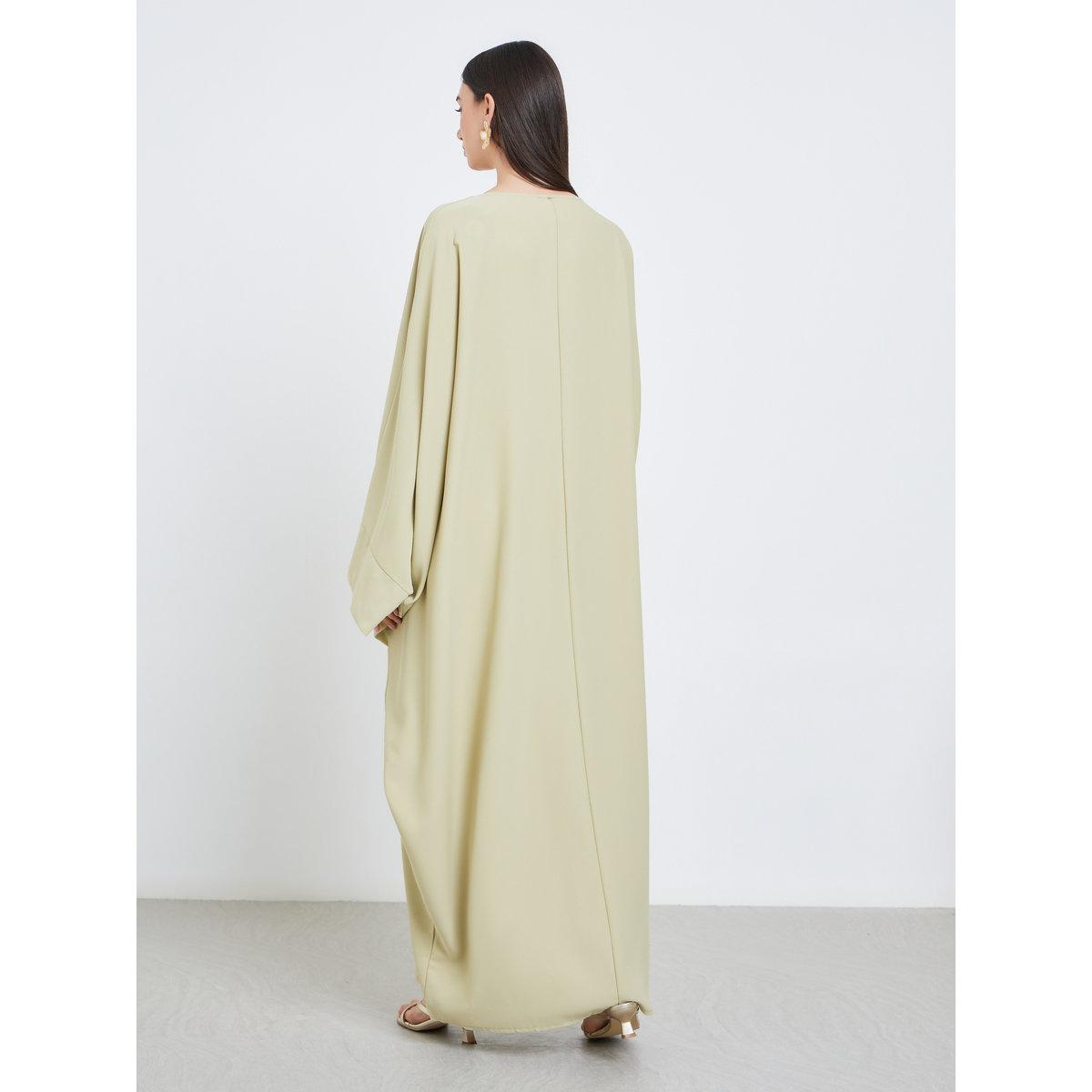 طقم من عباية سادة بأكمام وطواطية مع حجاب-women-clothingaccessories-scarves-image-5